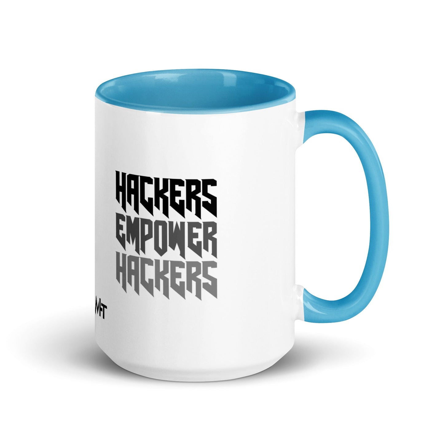 Hackers Empower Hackers V4 - Mug with Color Inside by DarkByteGear
