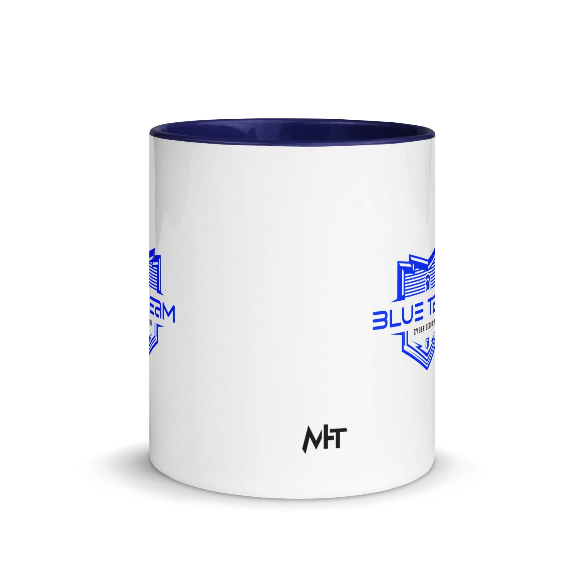 Cyber Security Blue Team V15 - Mug with Color Inside by DarkByteGear