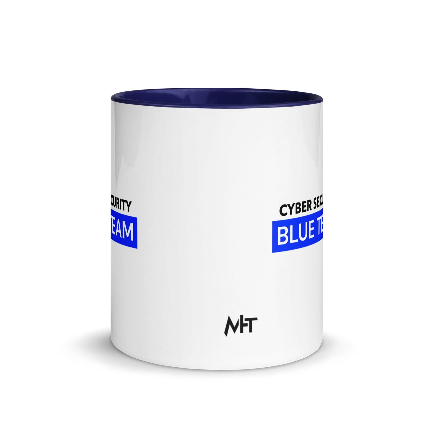 Cyber Security Blue Team V7 - Mug with Color Inside by DarkByteGear