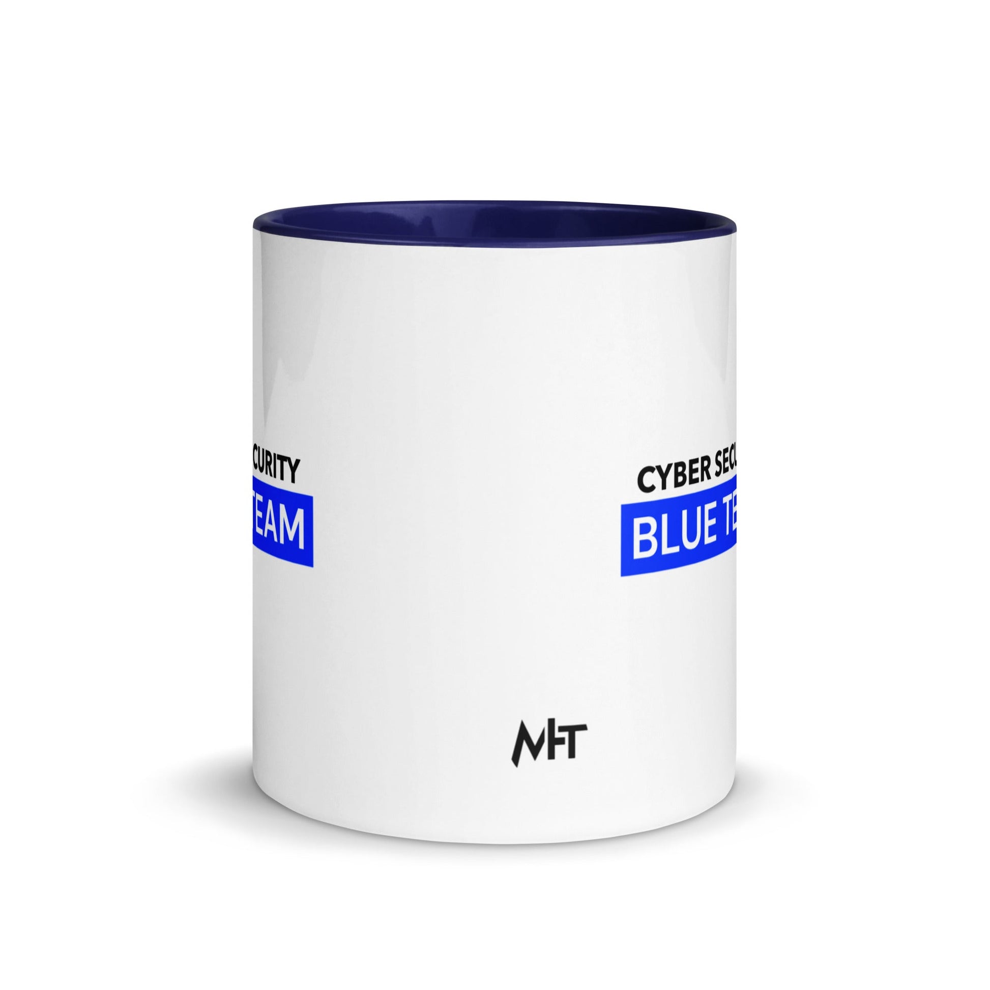 Cyber Security Blue Team V7 - Mug with Color Inside by DarkByteGear