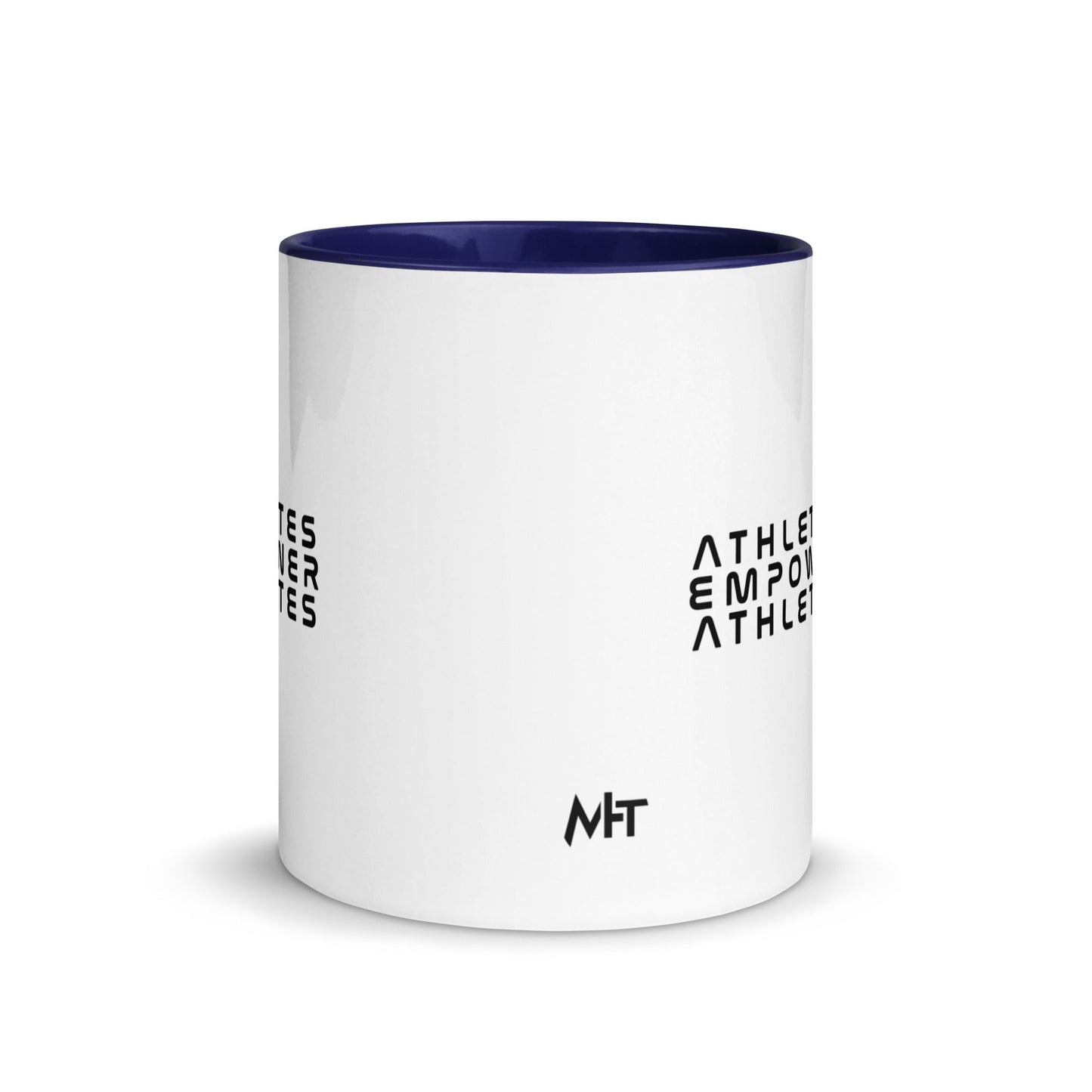 Athletes Empower Athletes - Mug with Color Inside by DarkByteGear