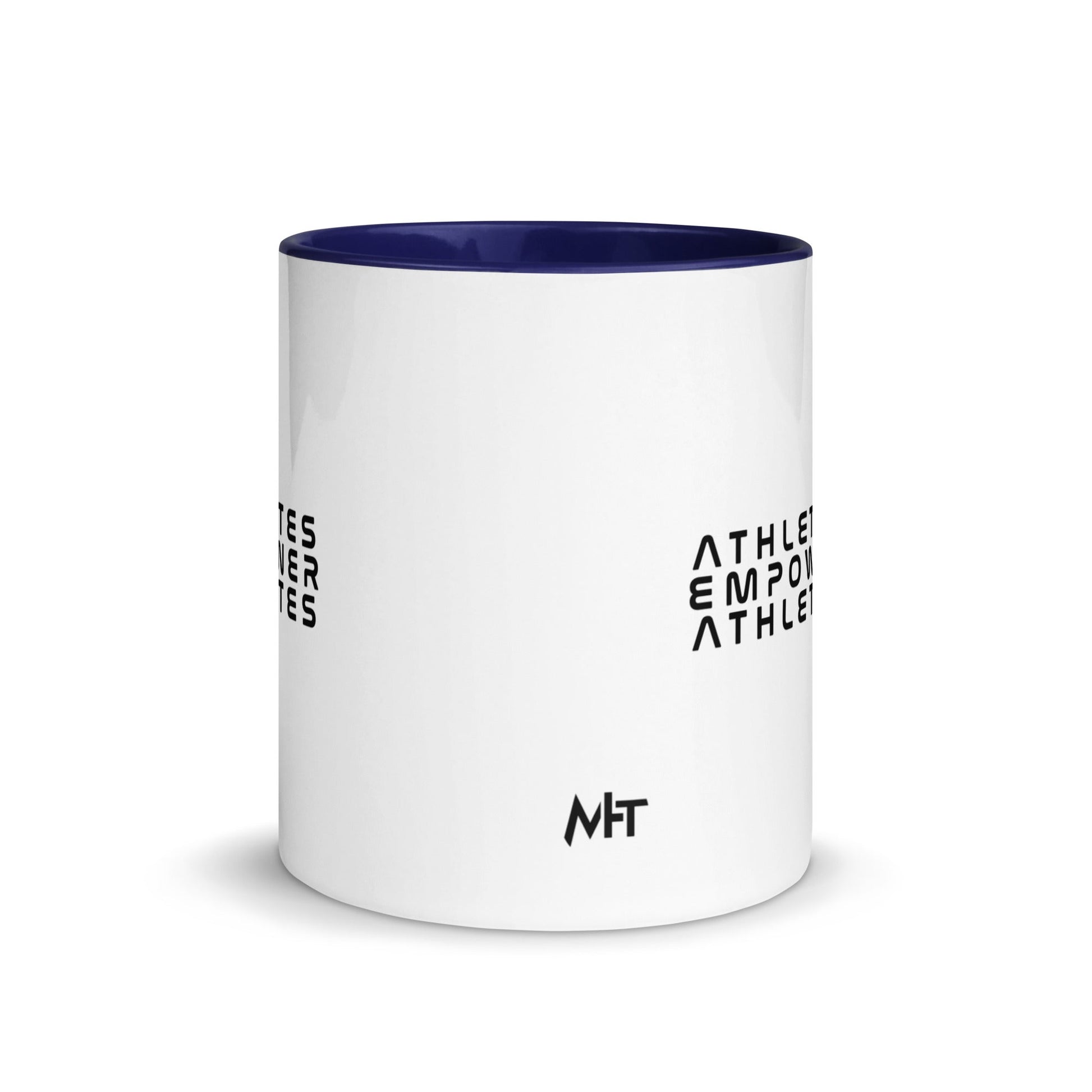 Athletes Empower Athletes - Mug with Color Inside by DarkByteGear