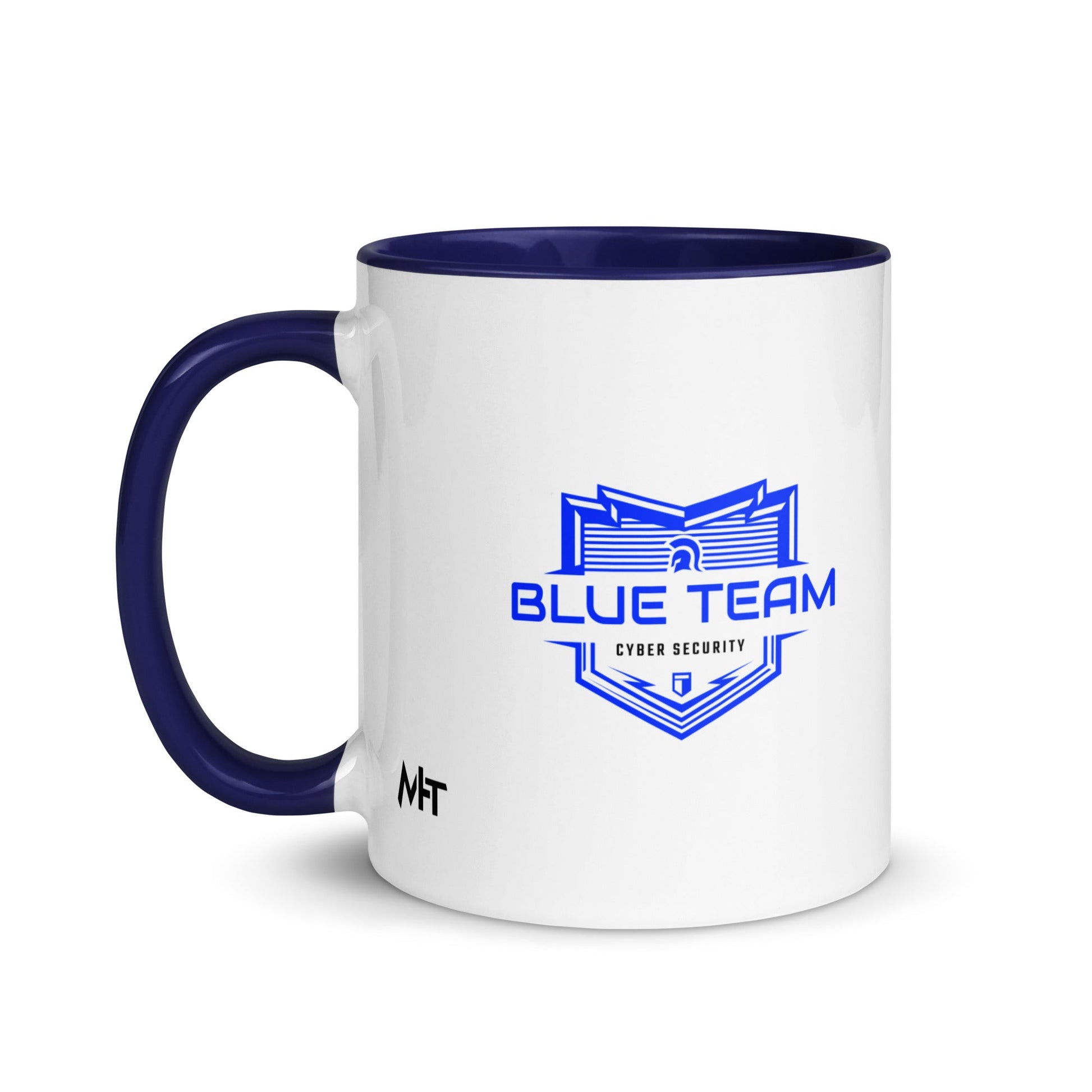 Cyber Security Blue Team V17 - Mug with Color Inside by DarkByteGear