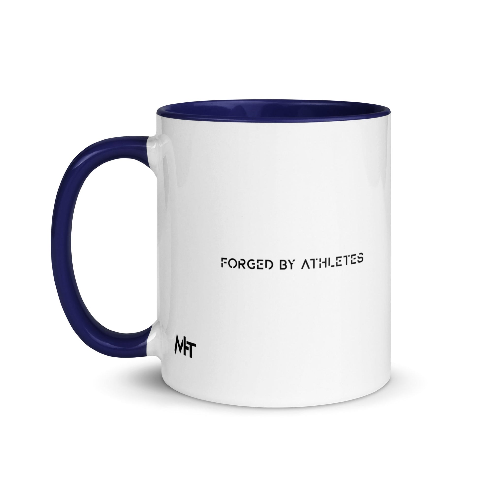 Forged by Athletes - Mug with Color Inside by DarkByteGear
