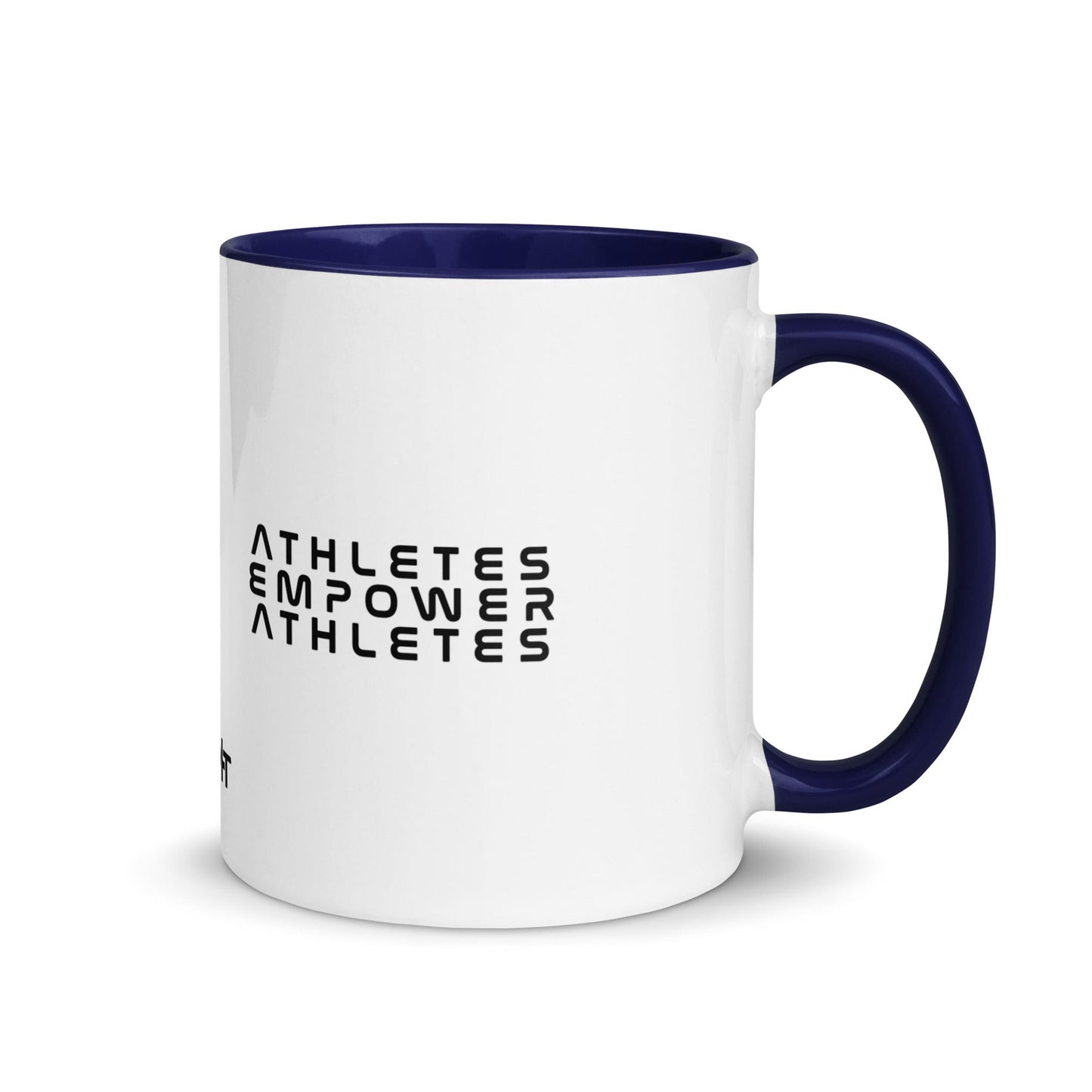 Athletes Empower Athletes - Mug with Color Inside by DarkByteGear