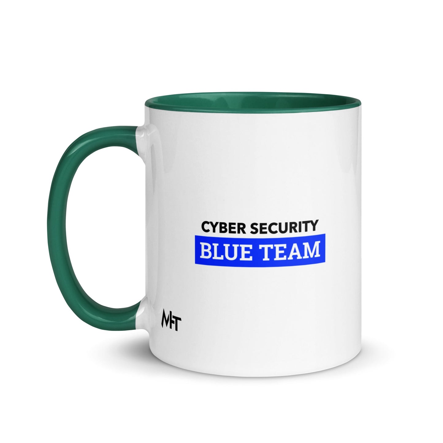 Cyber Security Blue Team V6 - Mug with Color Inside by DarkByteGear