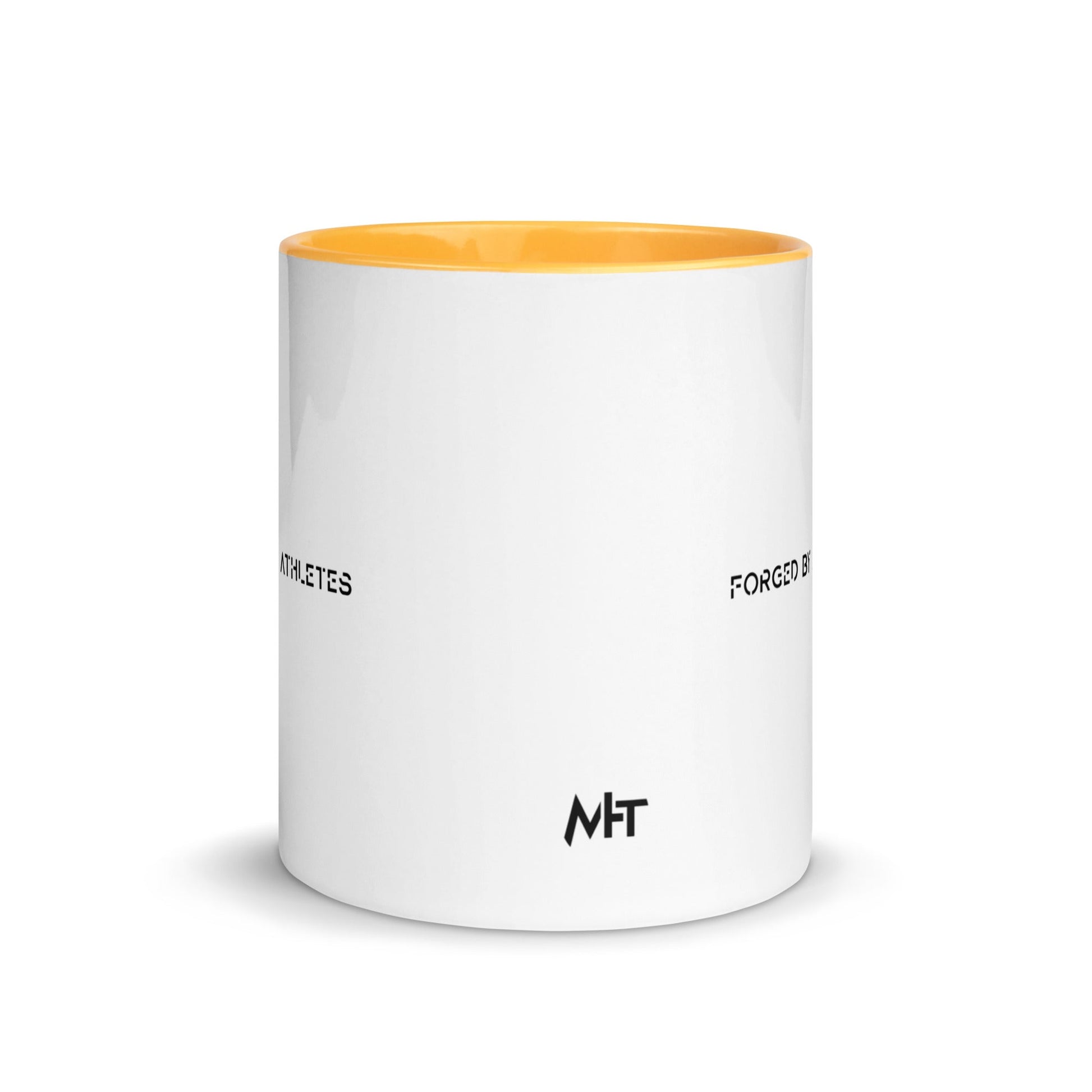 Forged by Athletes - Mug with Color Inside by DarkByteGear