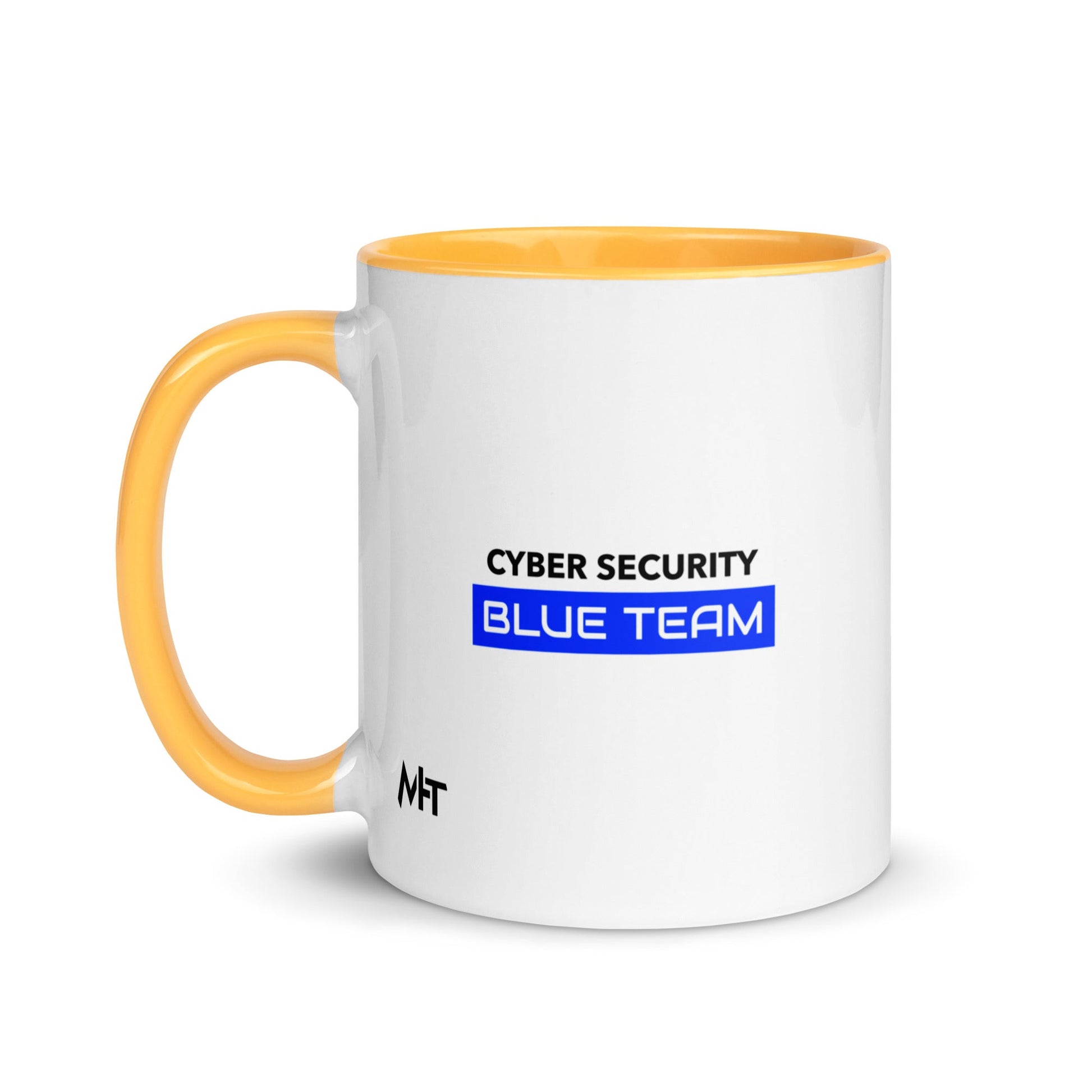 Cyber Security Blue Team V12 - Mug with Color Inside by DarkByteGear