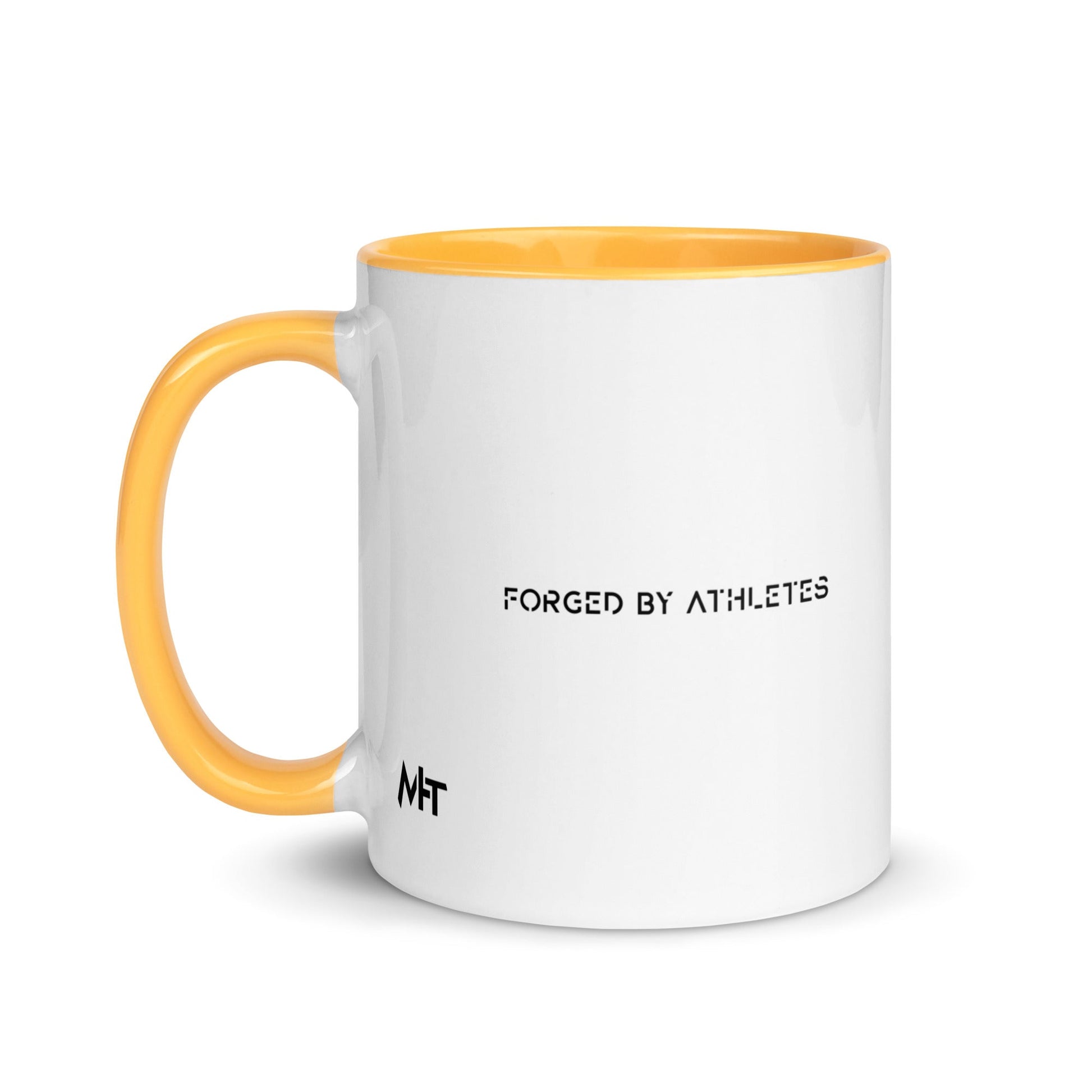 Forged by Athletes - Mug with Color Inside by DarkByteGear