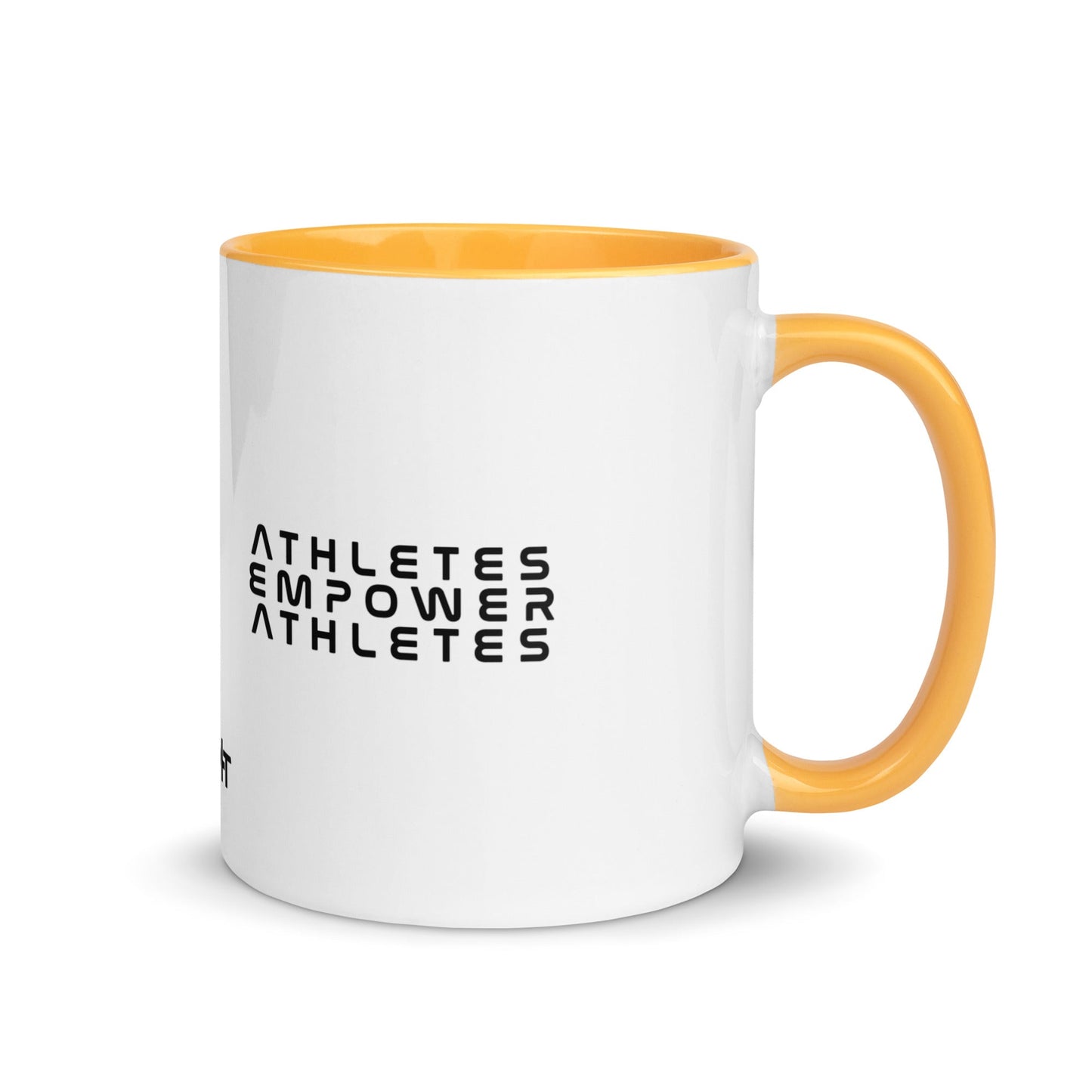 Athletes Empower Athletes - Mug with Color Inside by DarkByteGear