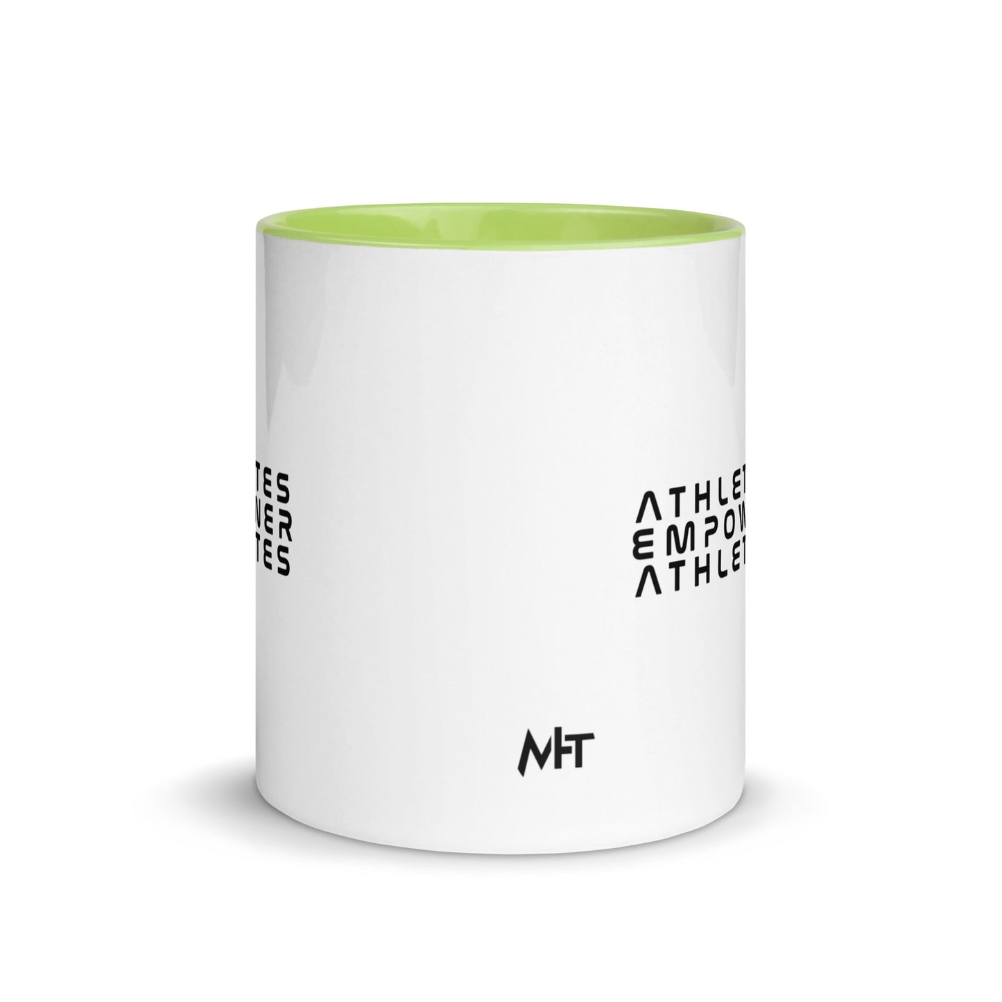 Athletes Empower Athletes - Mug with Color Inside by DarkByteGear