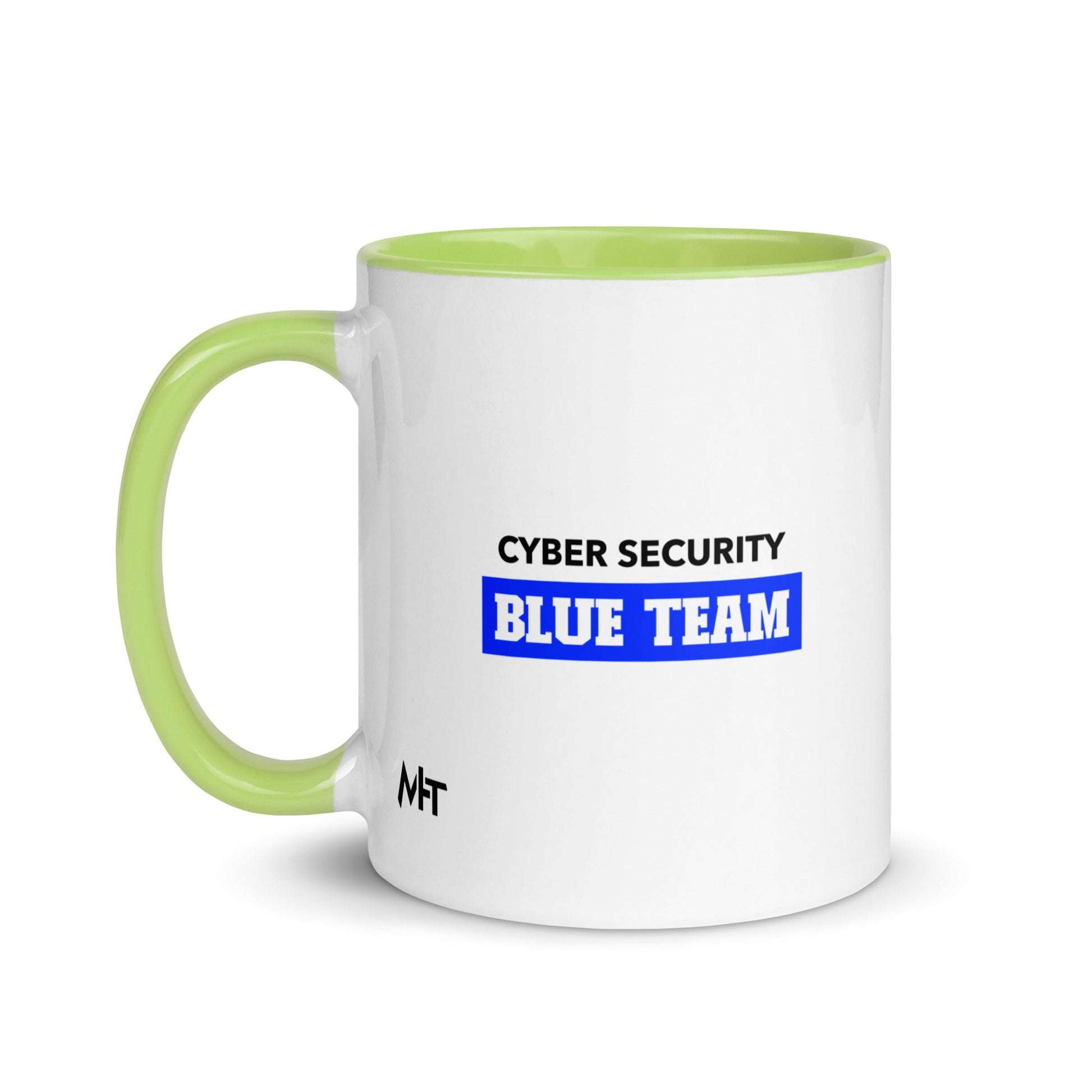 Cyber Security Blue Team V10 - Mug with Color Inside by DarkByteGear
