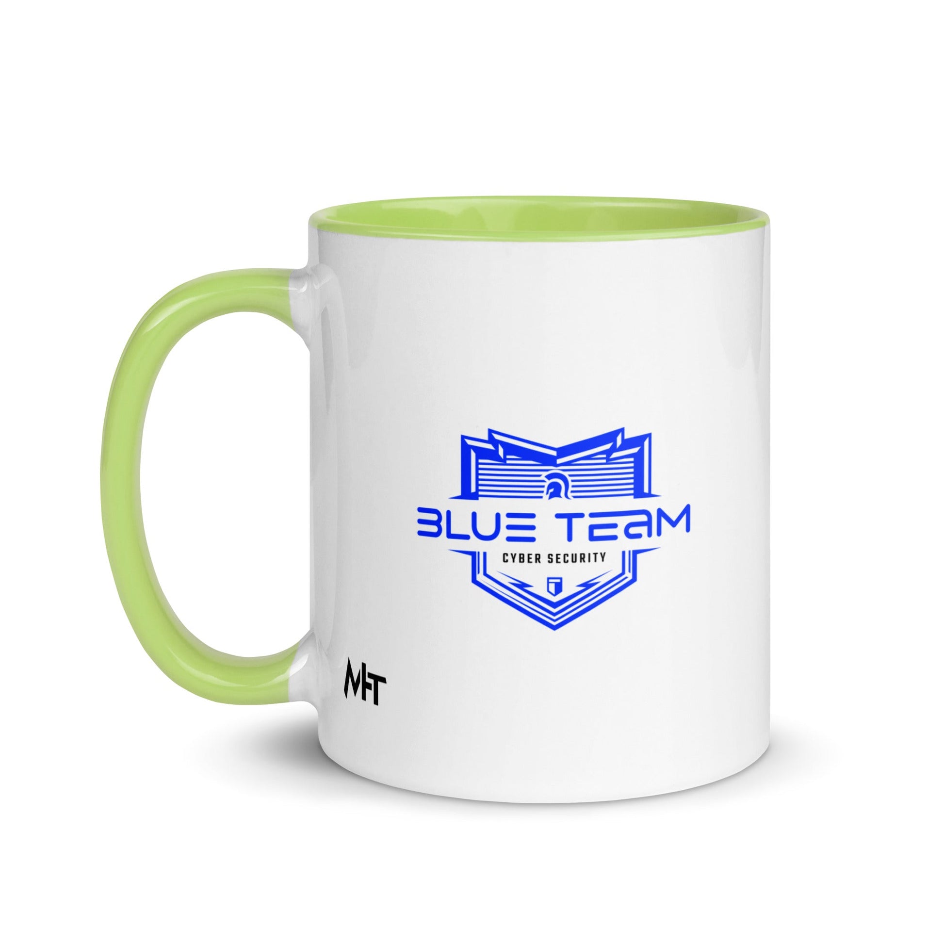 Cyber Security Blue Team V15 - Mug with Color Inside by DarkByteGear