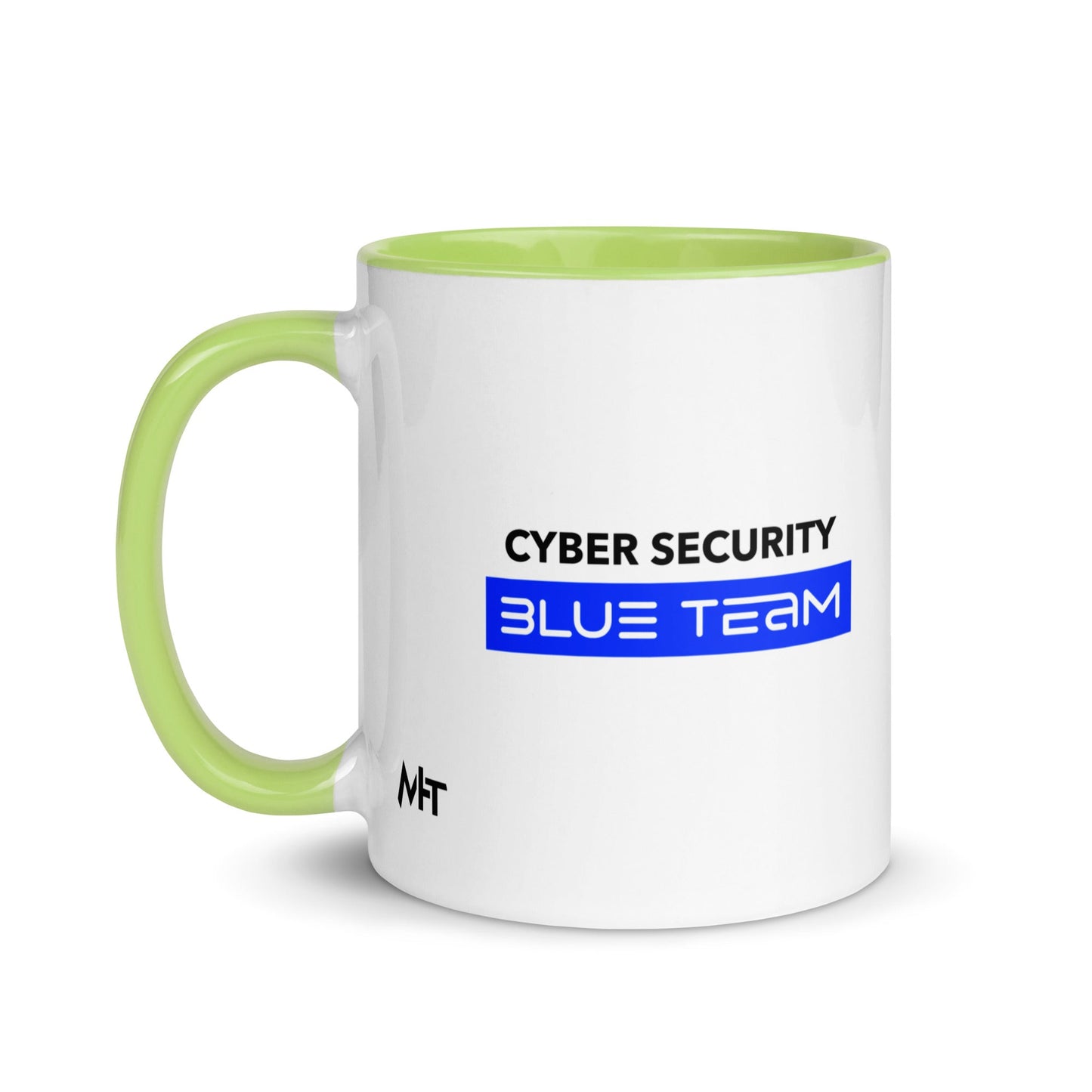 Cyber Security Blue Team V8 - Mug with Color Inside by DarkByteGear