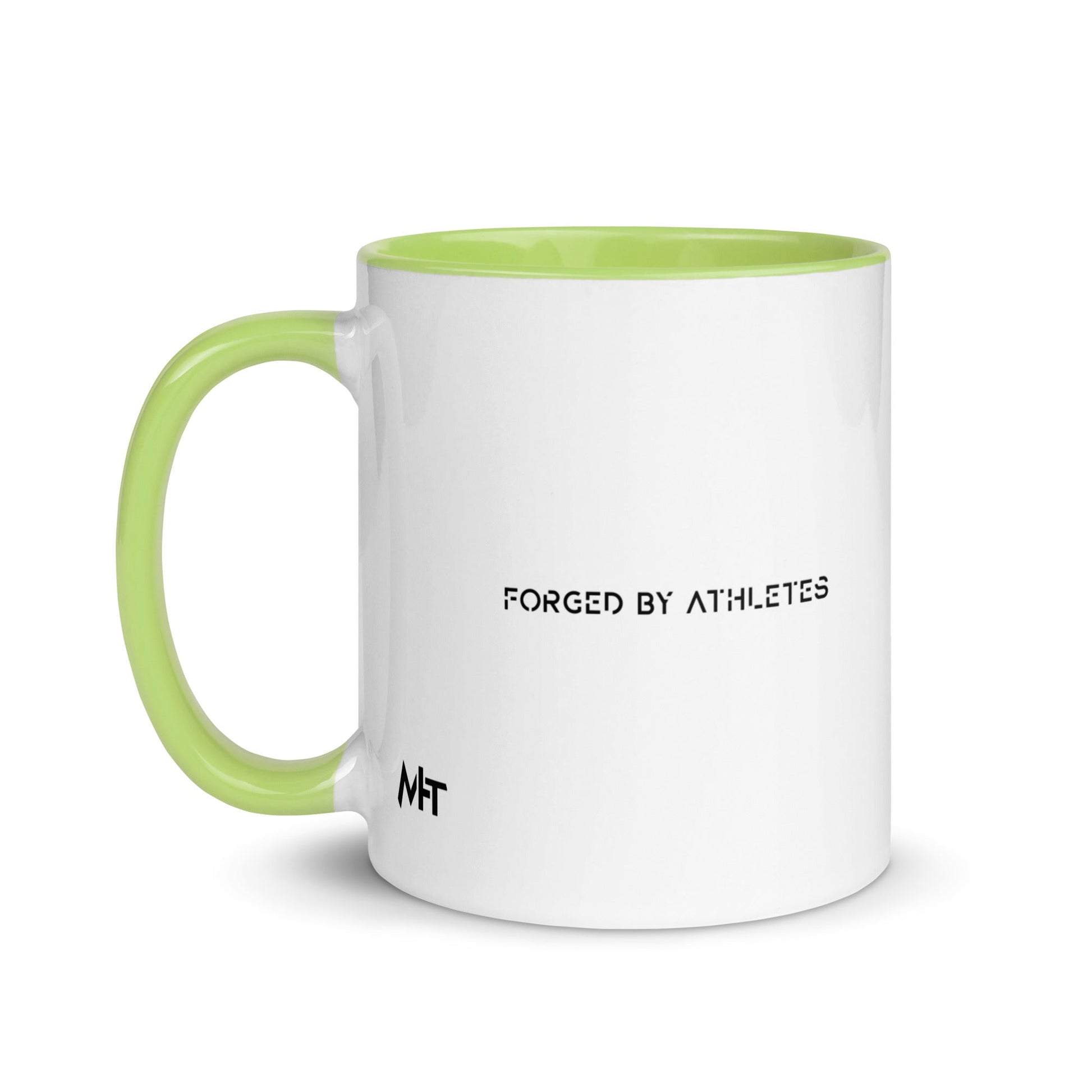 Forged by Athletes - Mug with Color Inside by DarkByteGear