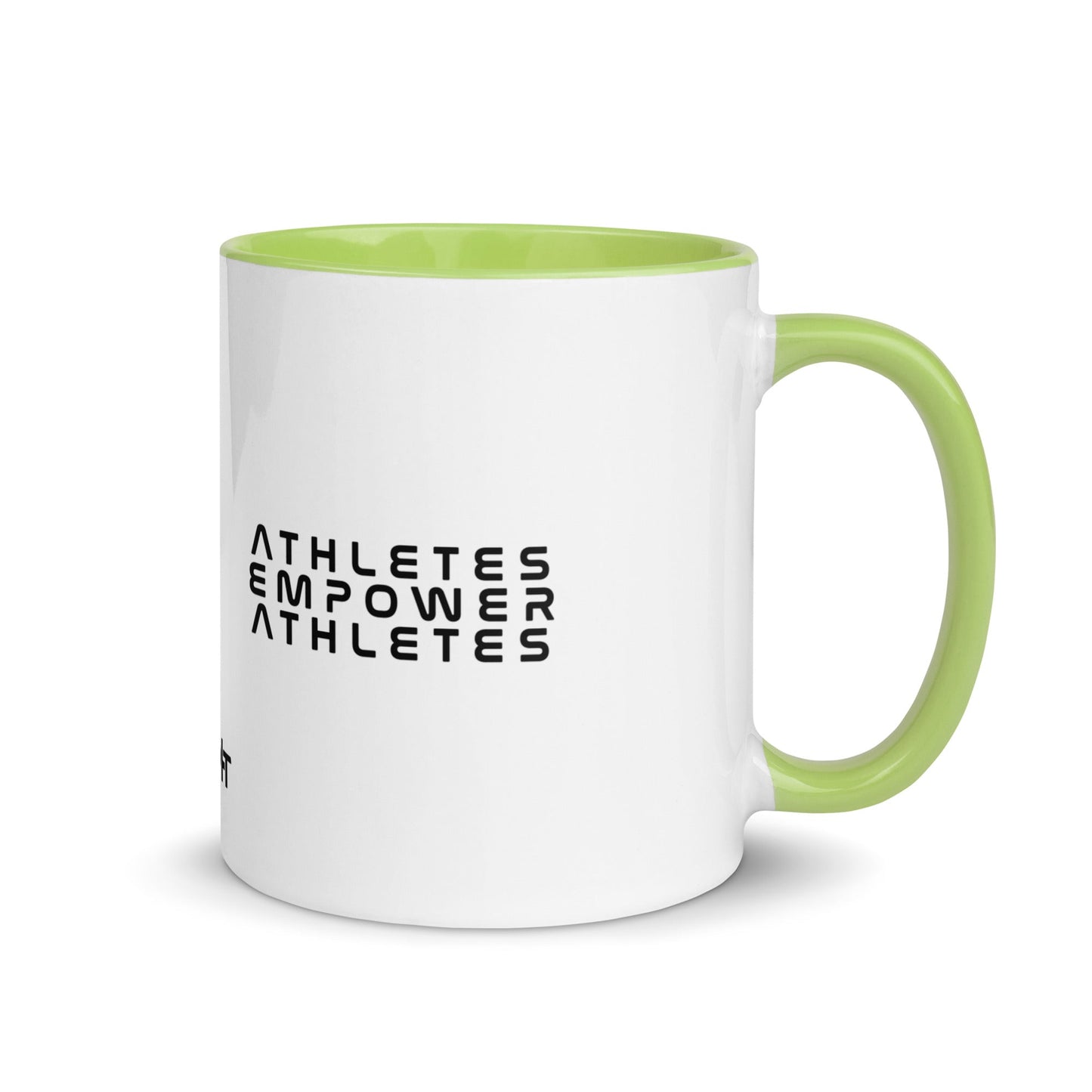 Athletes Empower Athletes - Mug with Color Inside by DarkByteGear
