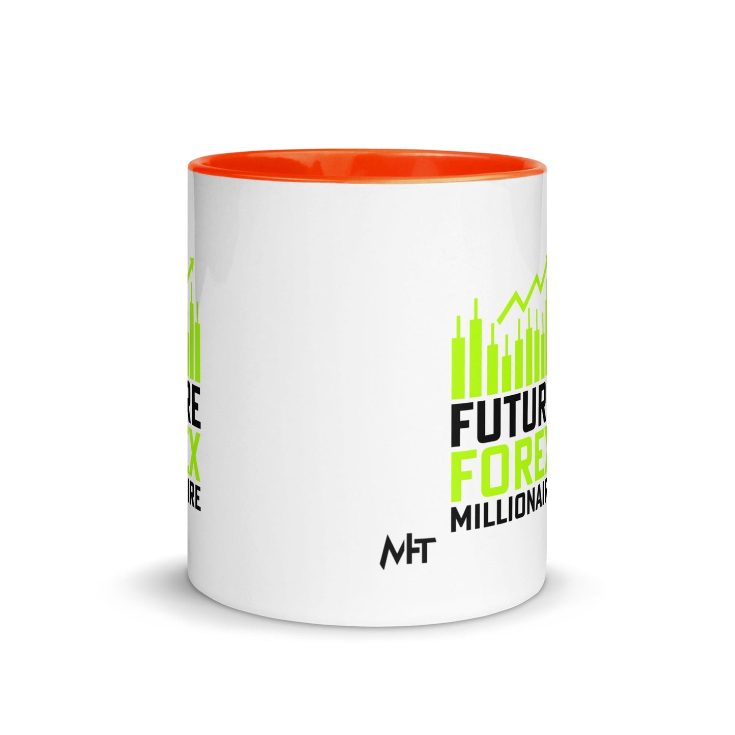 Future Forex Millionaire in Dark Text - Mug with Color Inside by DarkByteGear