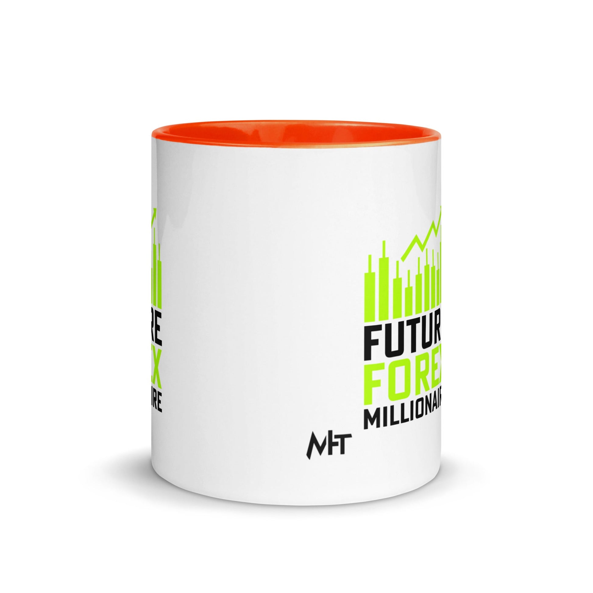 Future Forex Millionaire in Dark Text - Mug with Color Inside by DarkByteGear