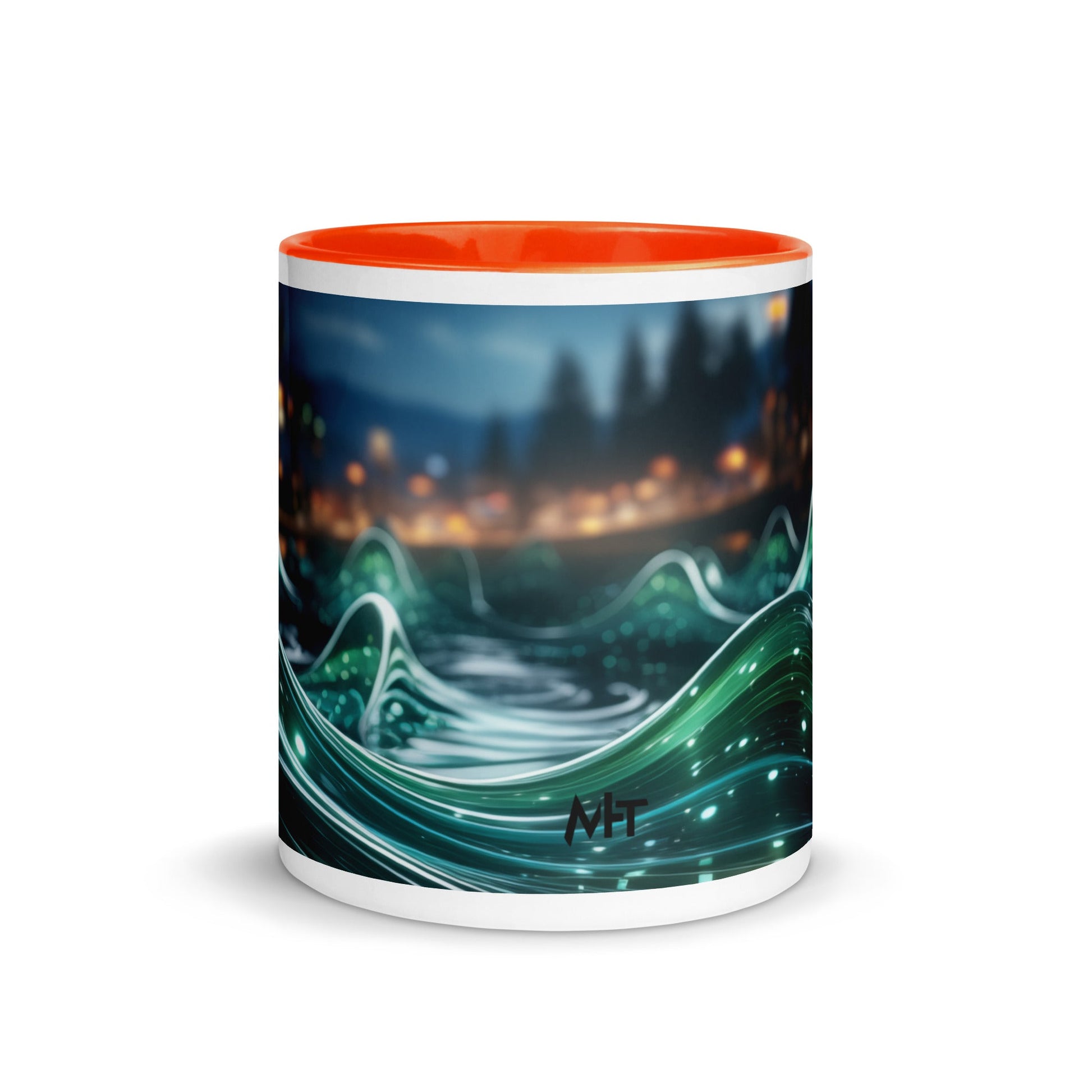 Neon AI V1 - Mug with Color Inside by DarkByteGear