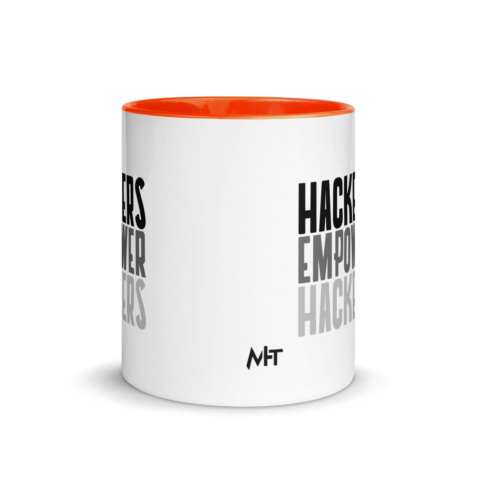 Hackers Empower Hackers - Mug with Color Inside by DarkByteGear