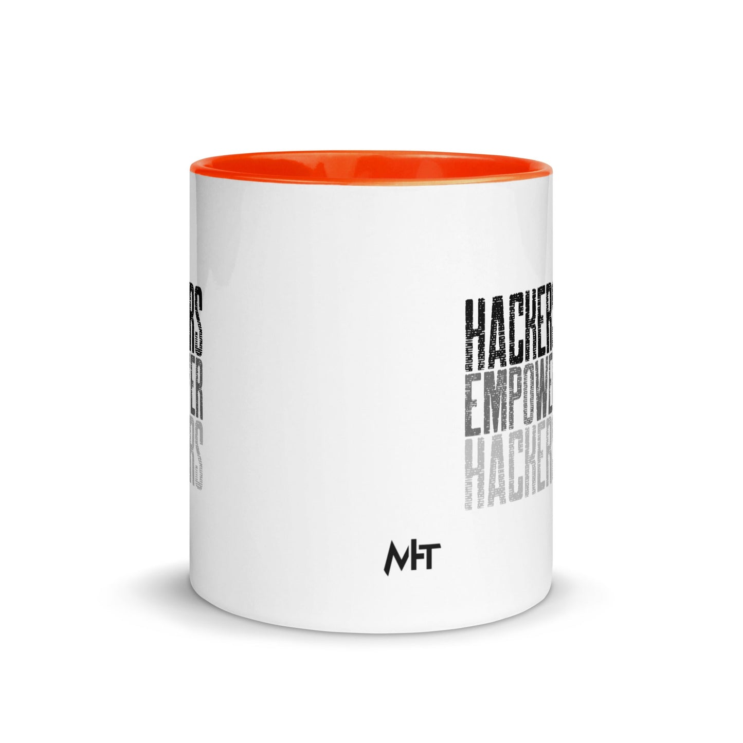 Hackers Empower Hackers V1 - Mug with Color Inside by DarkByteGear