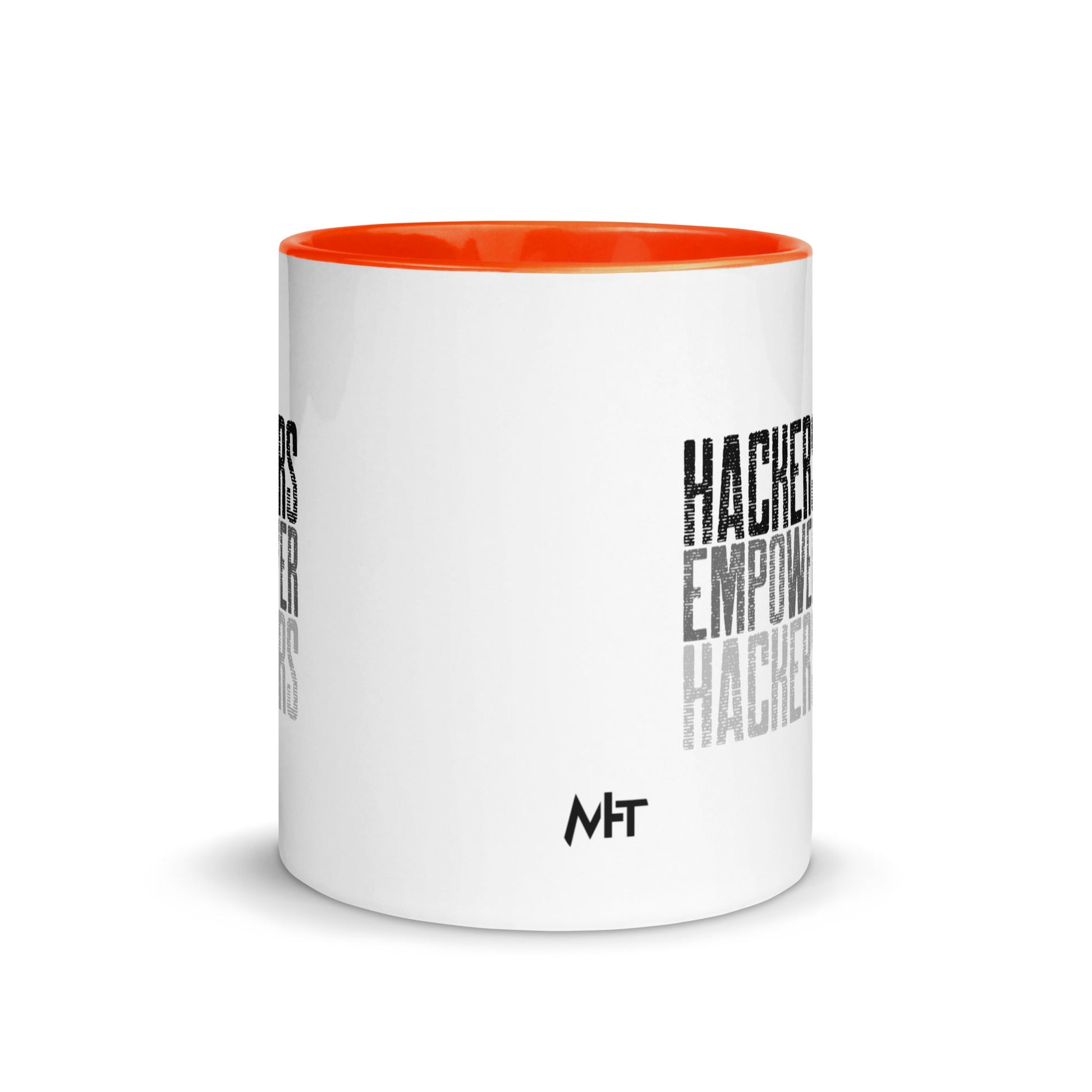 Hackers Empower Hackers V1 - Mug with Color Inside by DarkByteGear