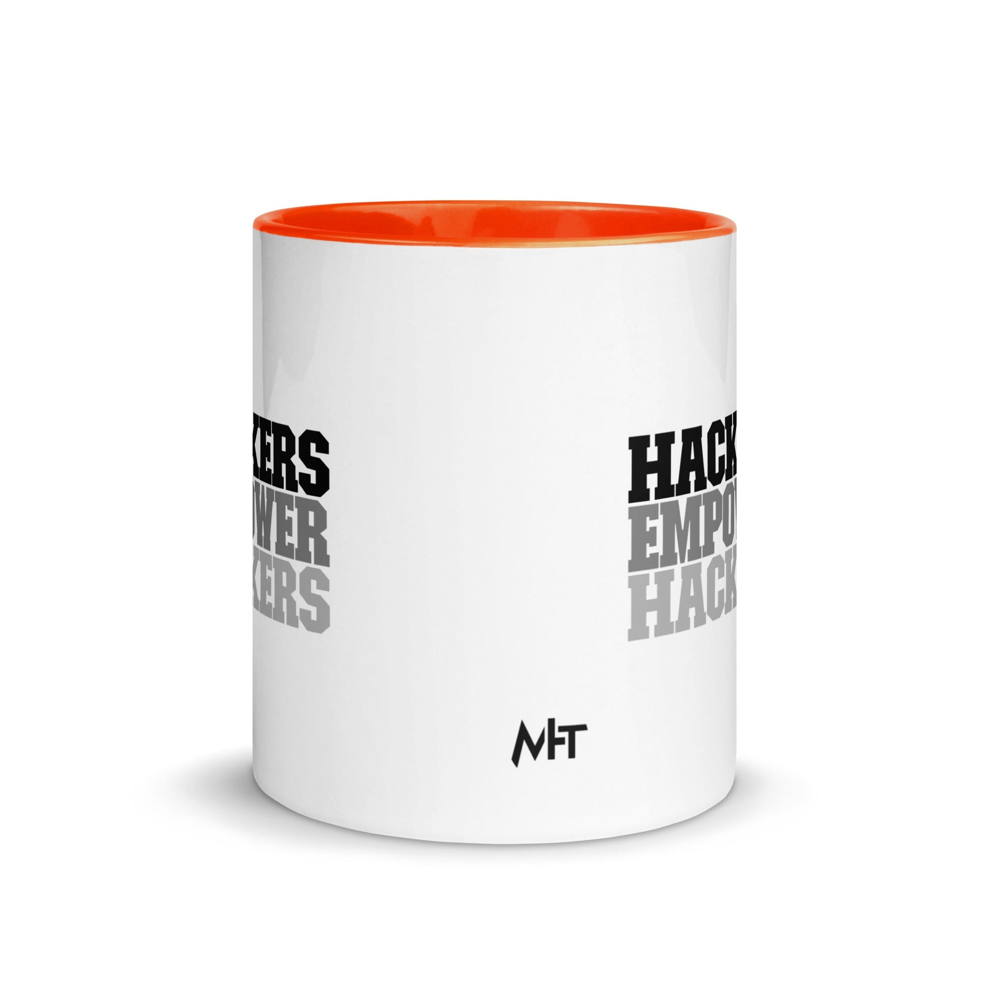 Hackers Empower Hackers V2 - Mug with Color Inside by DarkByteGear