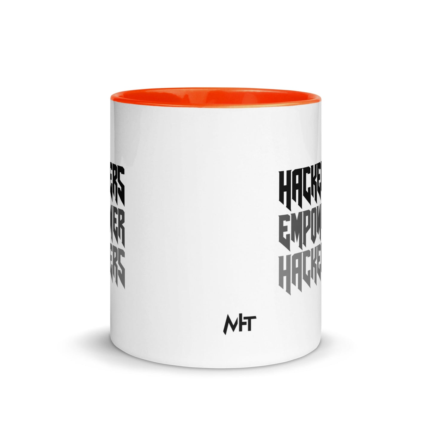 Hackers Empower Hackers V4 - Mug with Color Inside by DarkByteGear