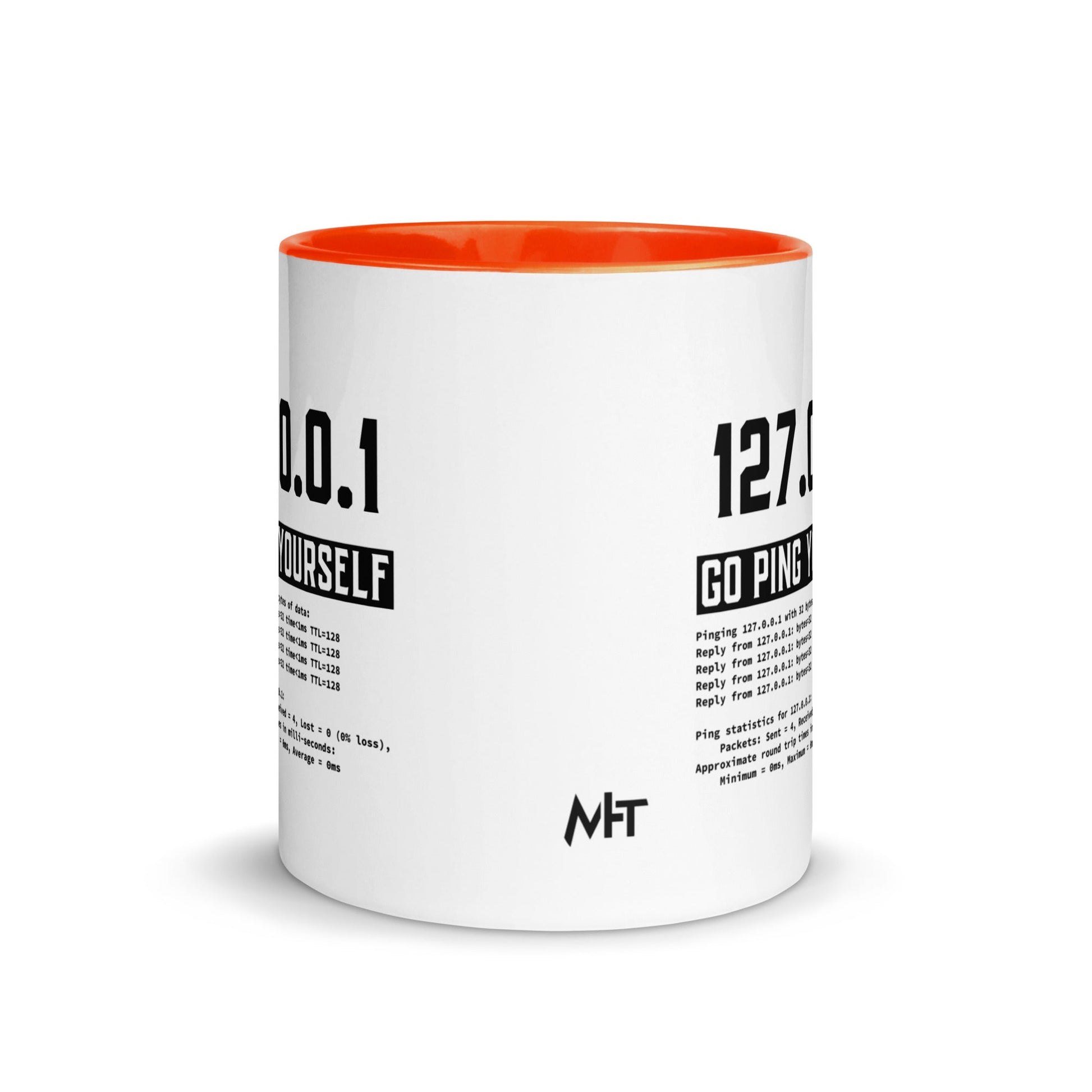 Go ping yourself - Mug with Color Inside by DarkByteGear