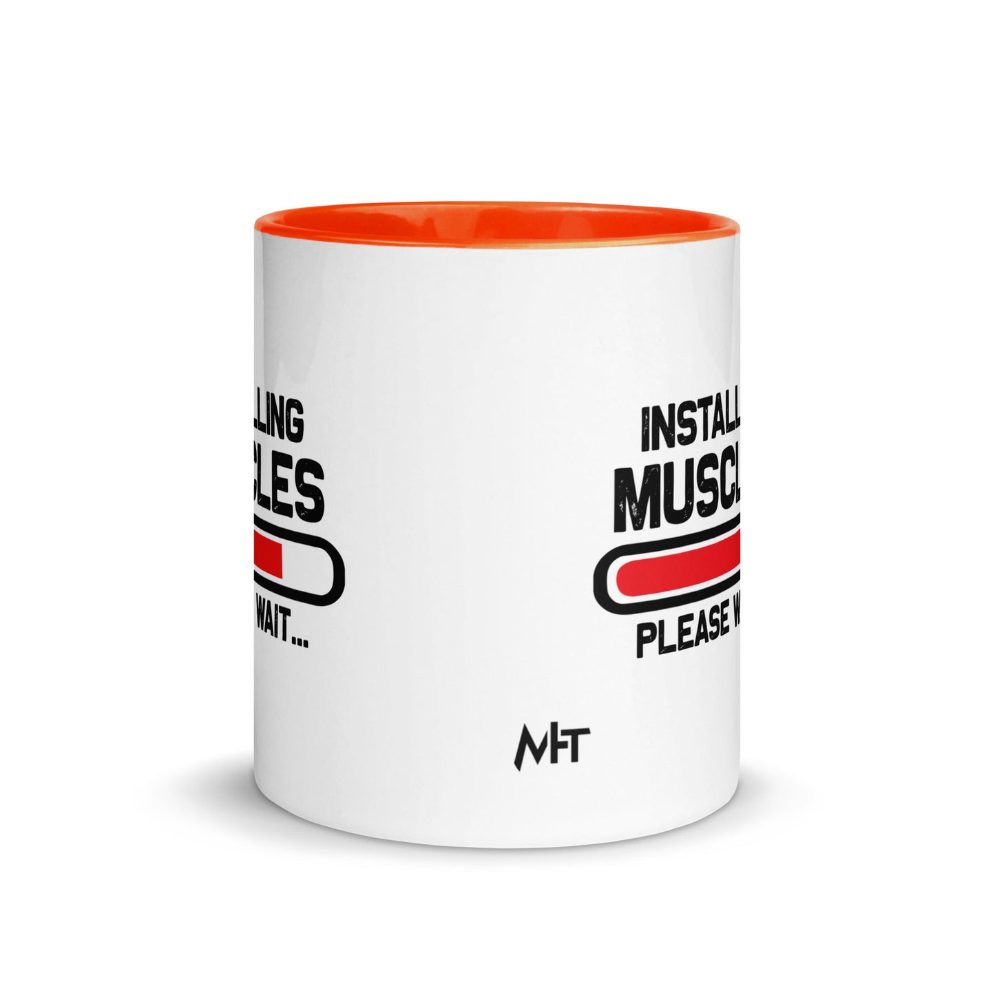 Installing Muscles Please Wait.... - Mug with Color Inside by DarkByteGear