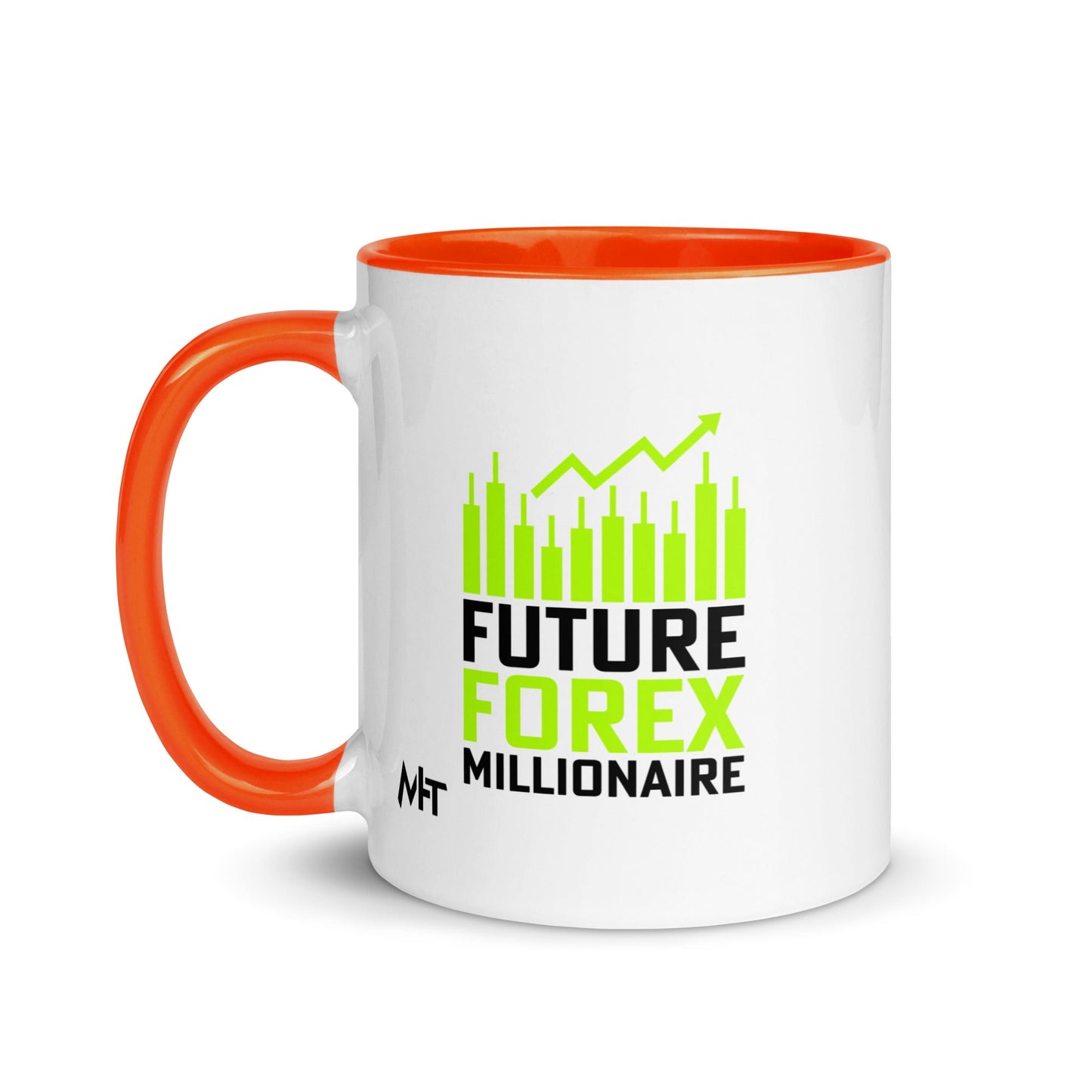 Future Forex Millionaire in Dark Text - Mug with Color Inside by DarkByteGear