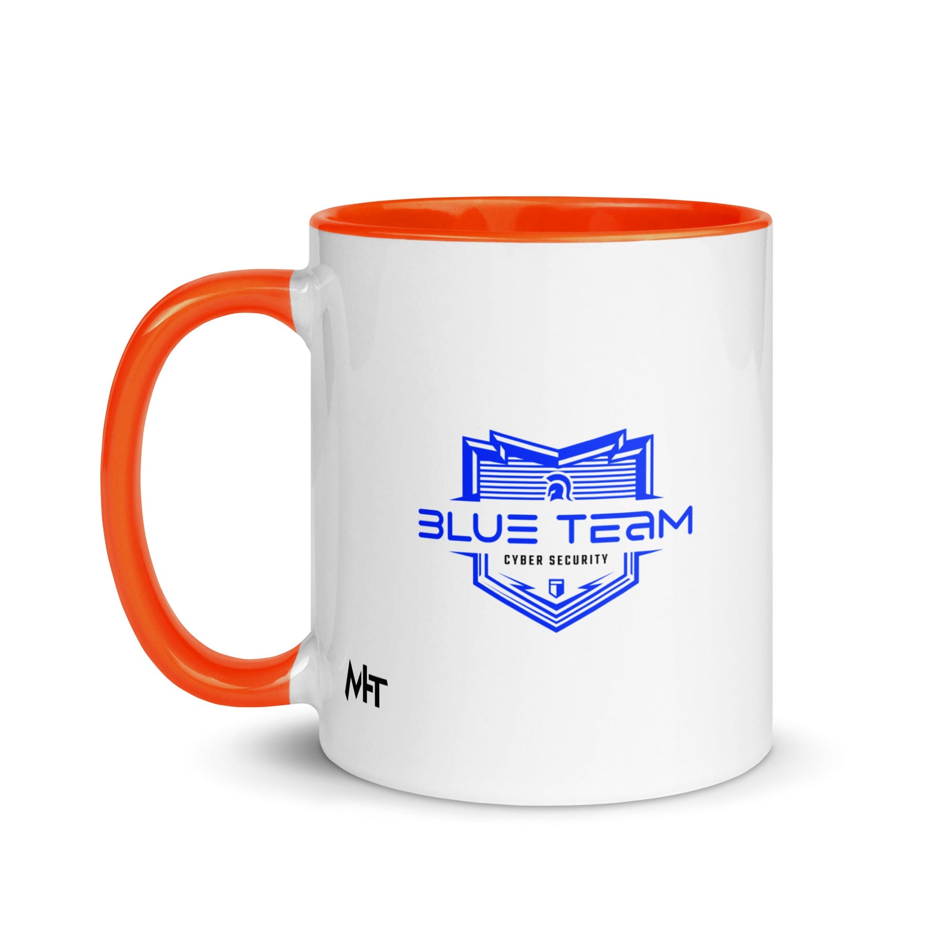 Cyber Security Blue Team V15 - Mug with Color Inside by DarkByteGear
