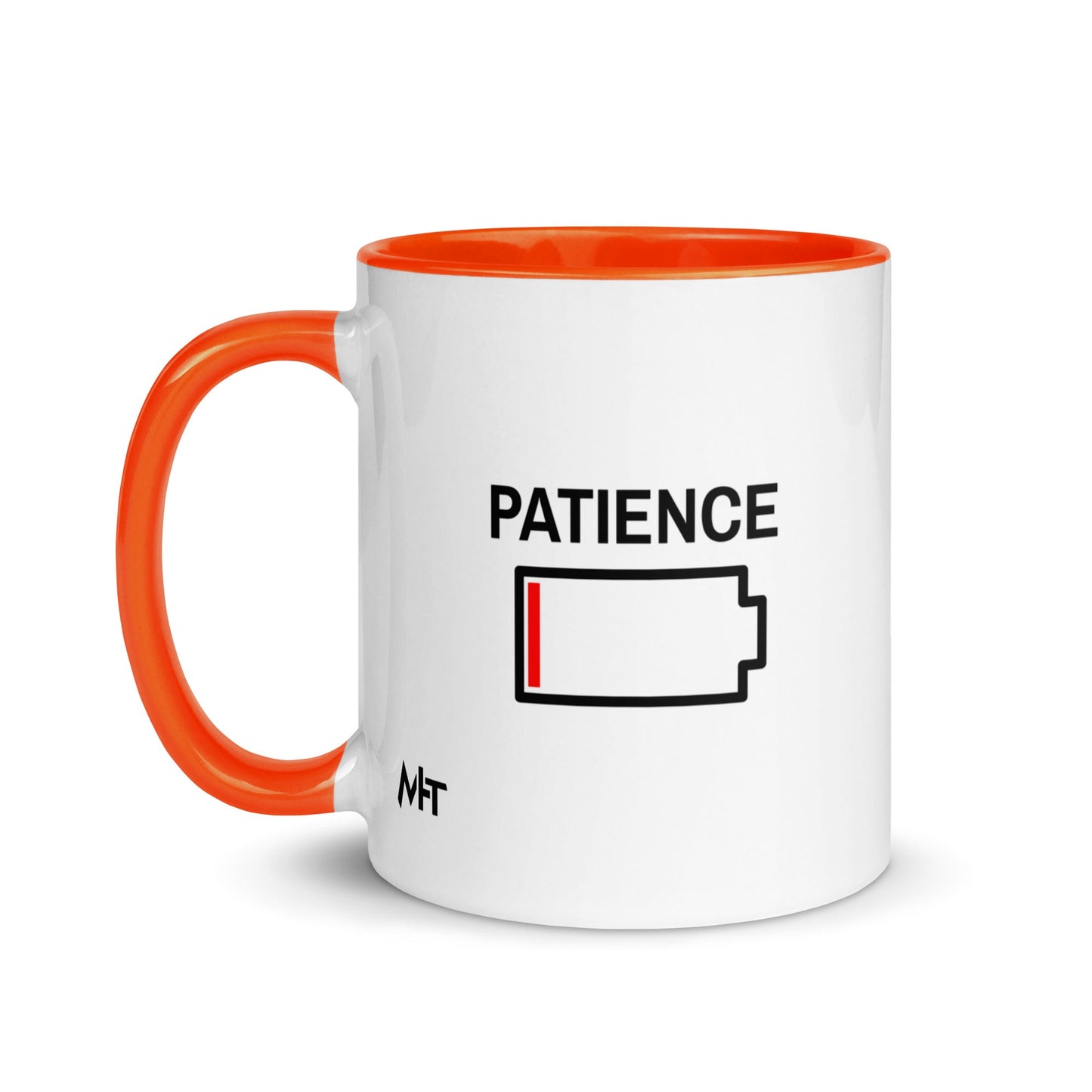 Patience - Mug with Color Inside by DarkByteGear
