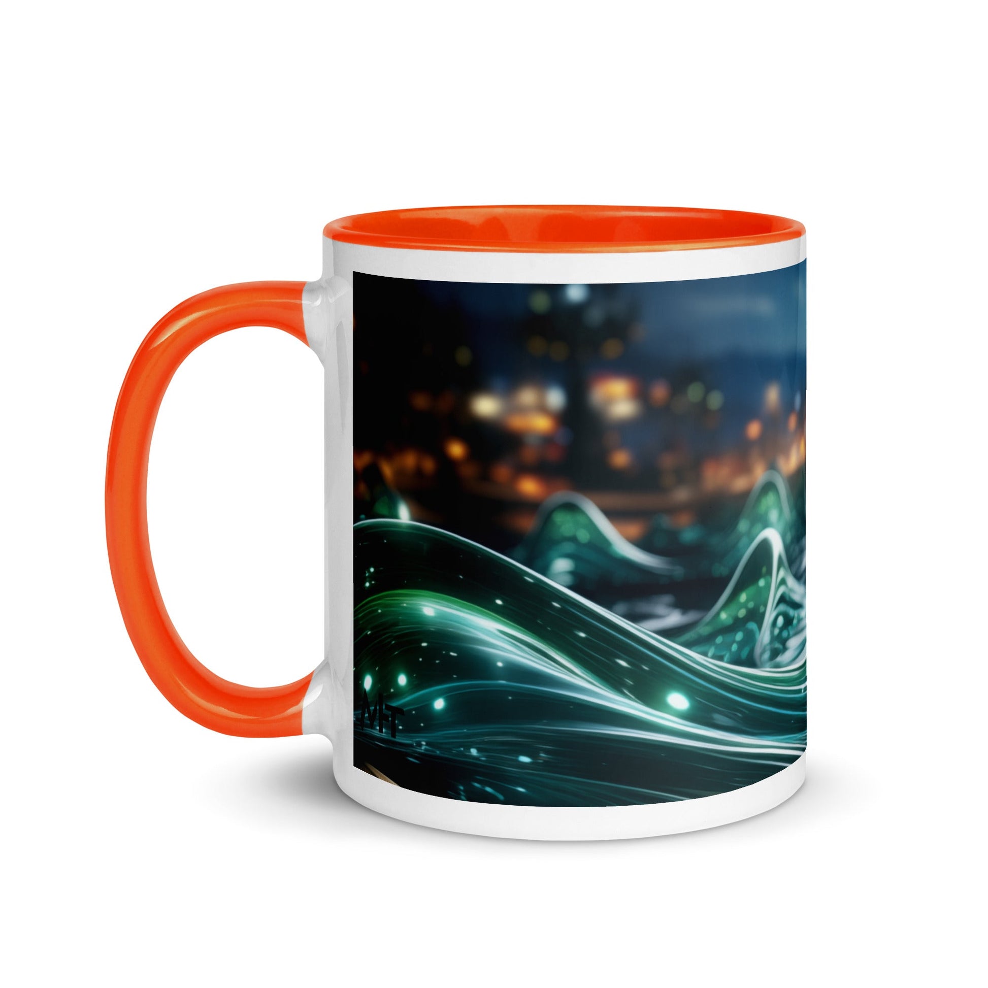 Neon AI V1 - Mug with Color Inside by DarkByteGear