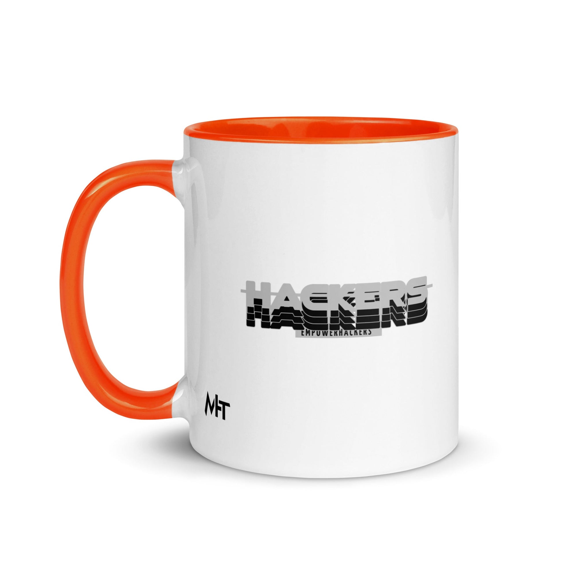 Hackers Empower Hackers V3 - Mug with Color Inside by DarkByteGear