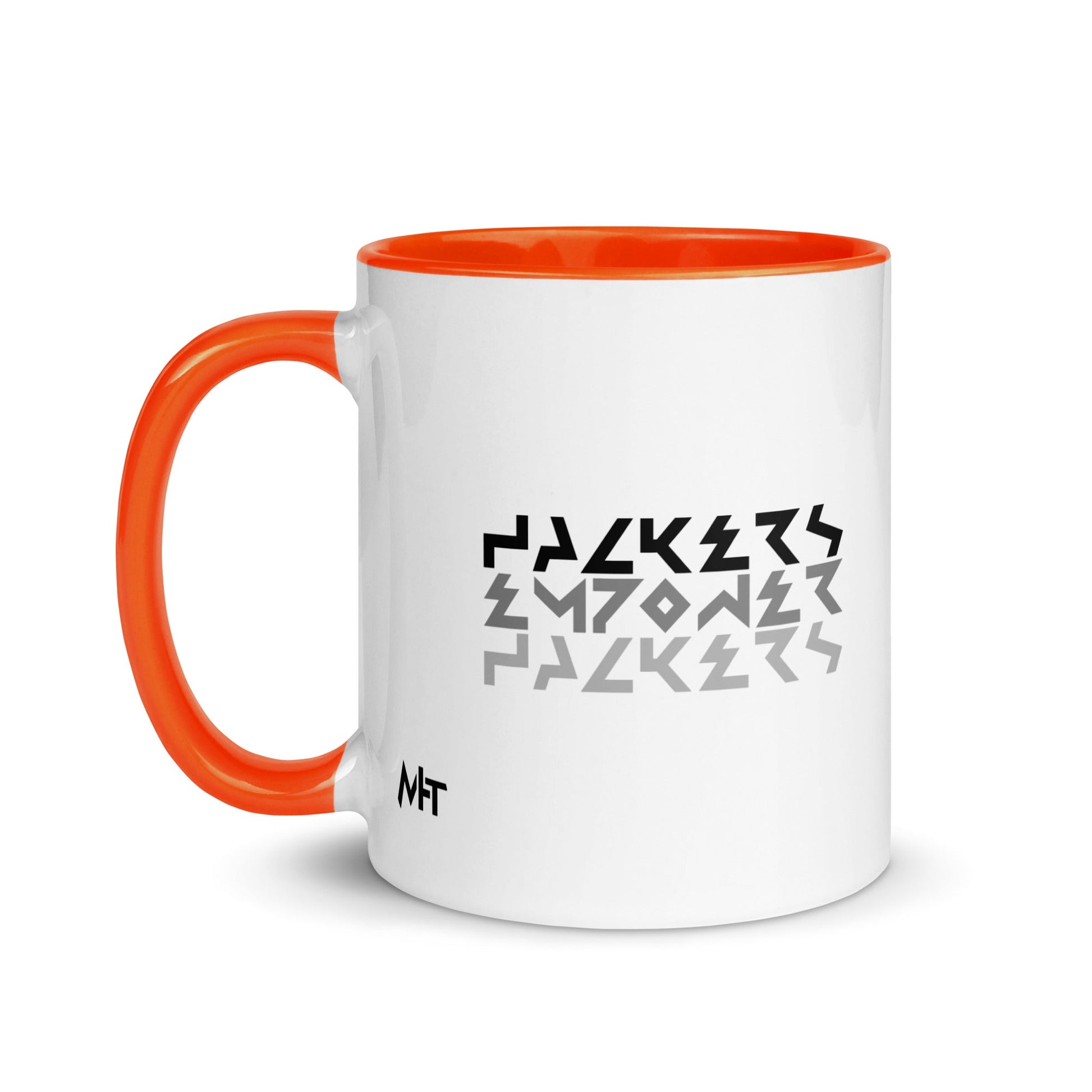 Hackers Empower Hackers V4 - Mug with Color Inside by DarkByteGear