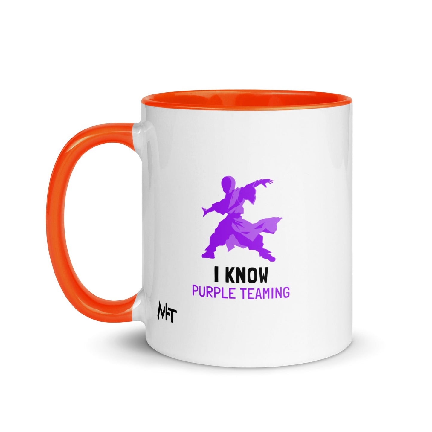 I Know Purple Teaming - Mug with Color Inside by DarkByteGear