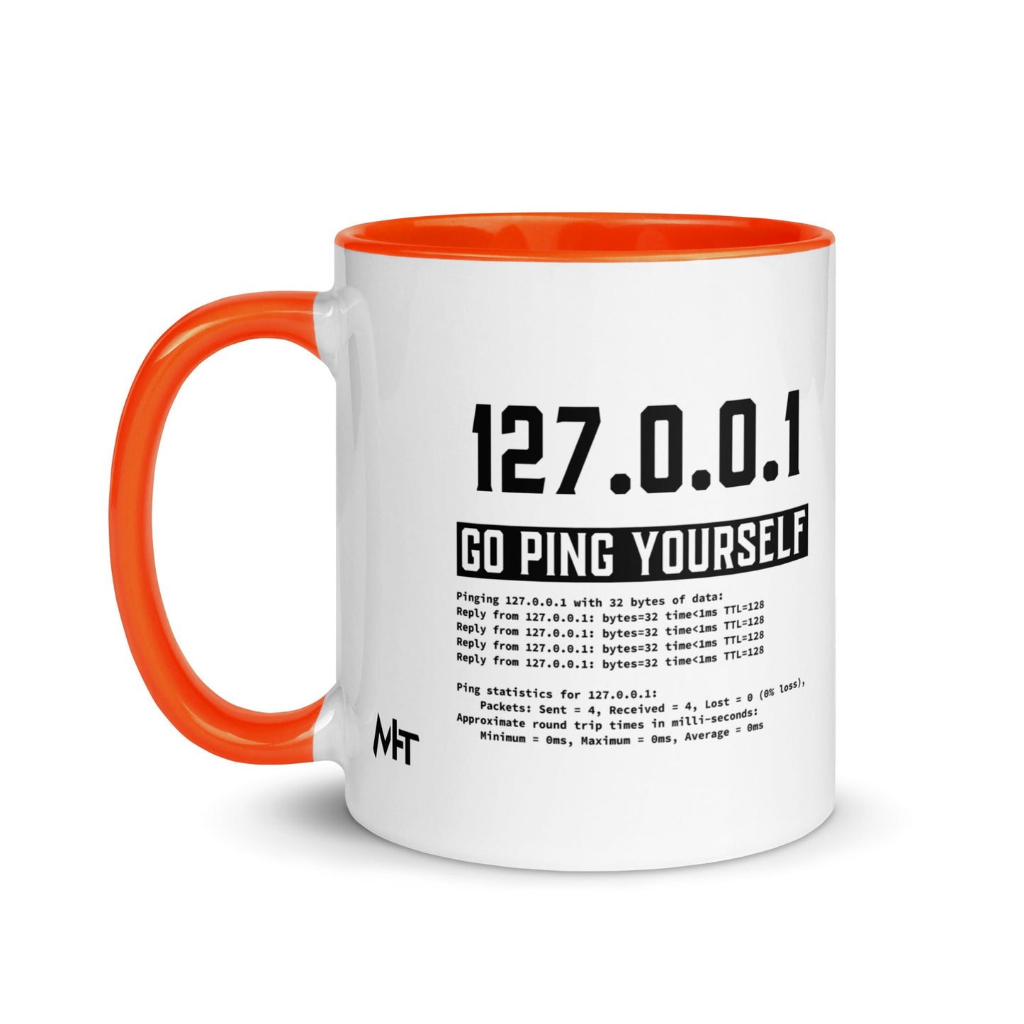 Go ping yourself - Mug with Color Inside by DarkByteGear