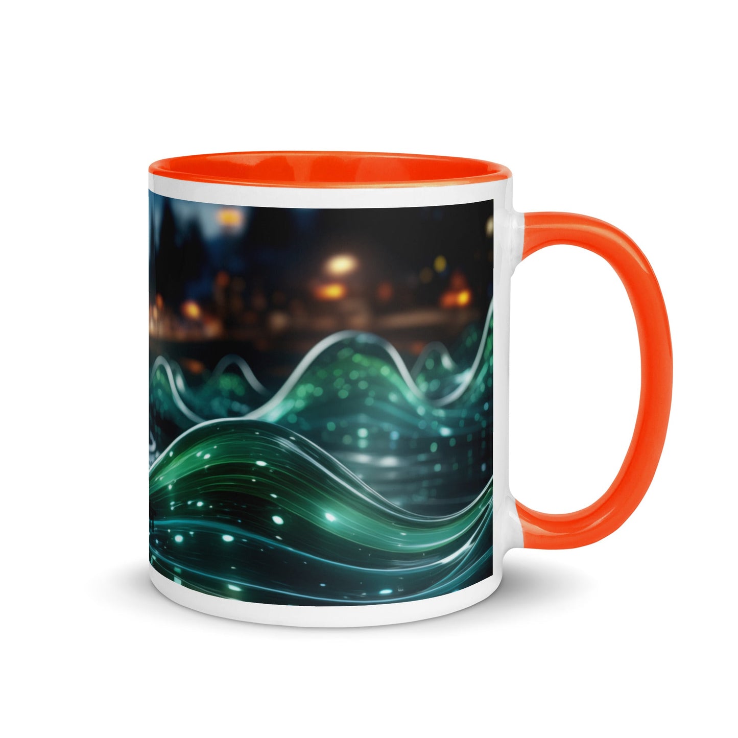 Neon AI V1 - Mug with Color Inside by DarkByteGear