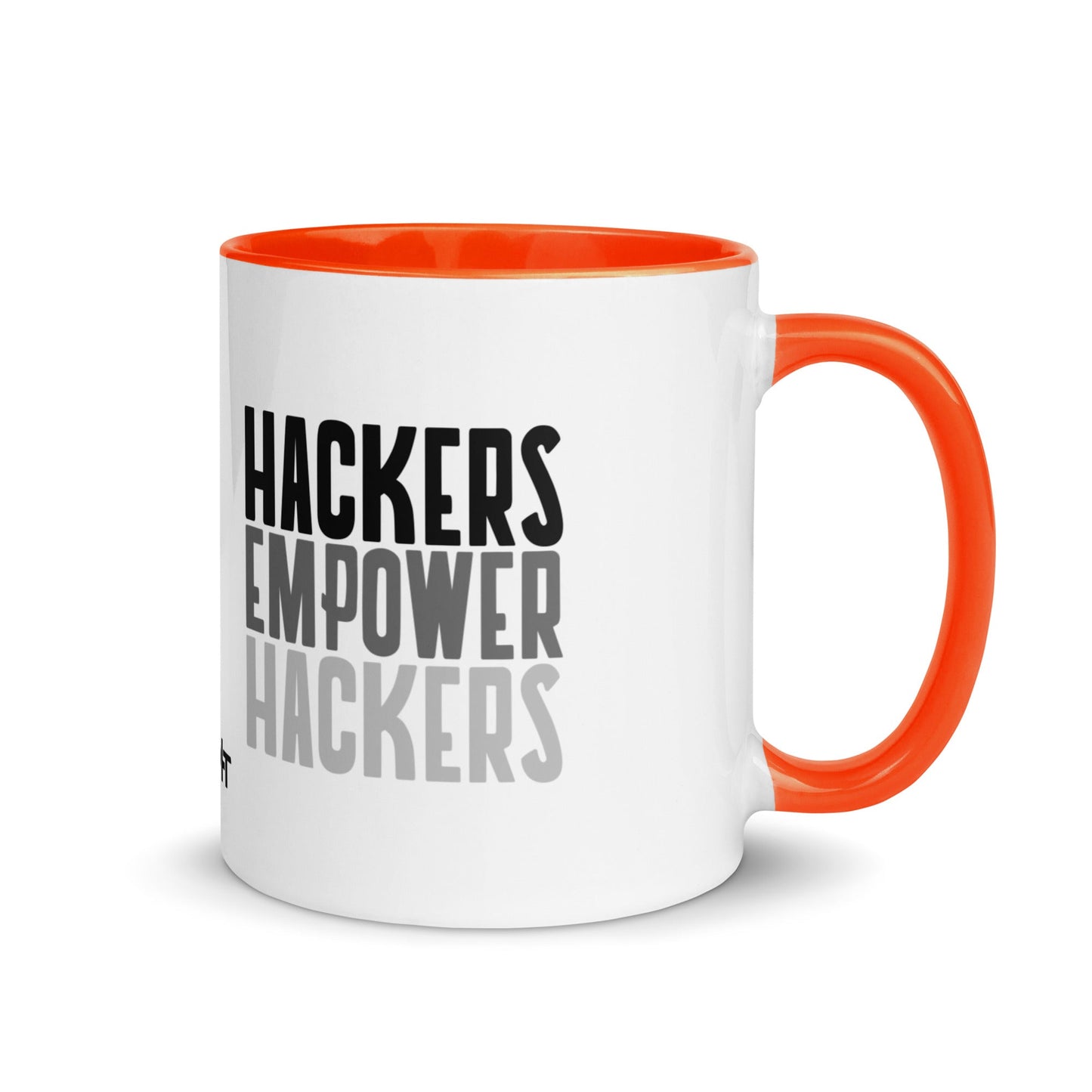 Hackers Empower Hackers - Mug with Color Inside by DarkByteGear