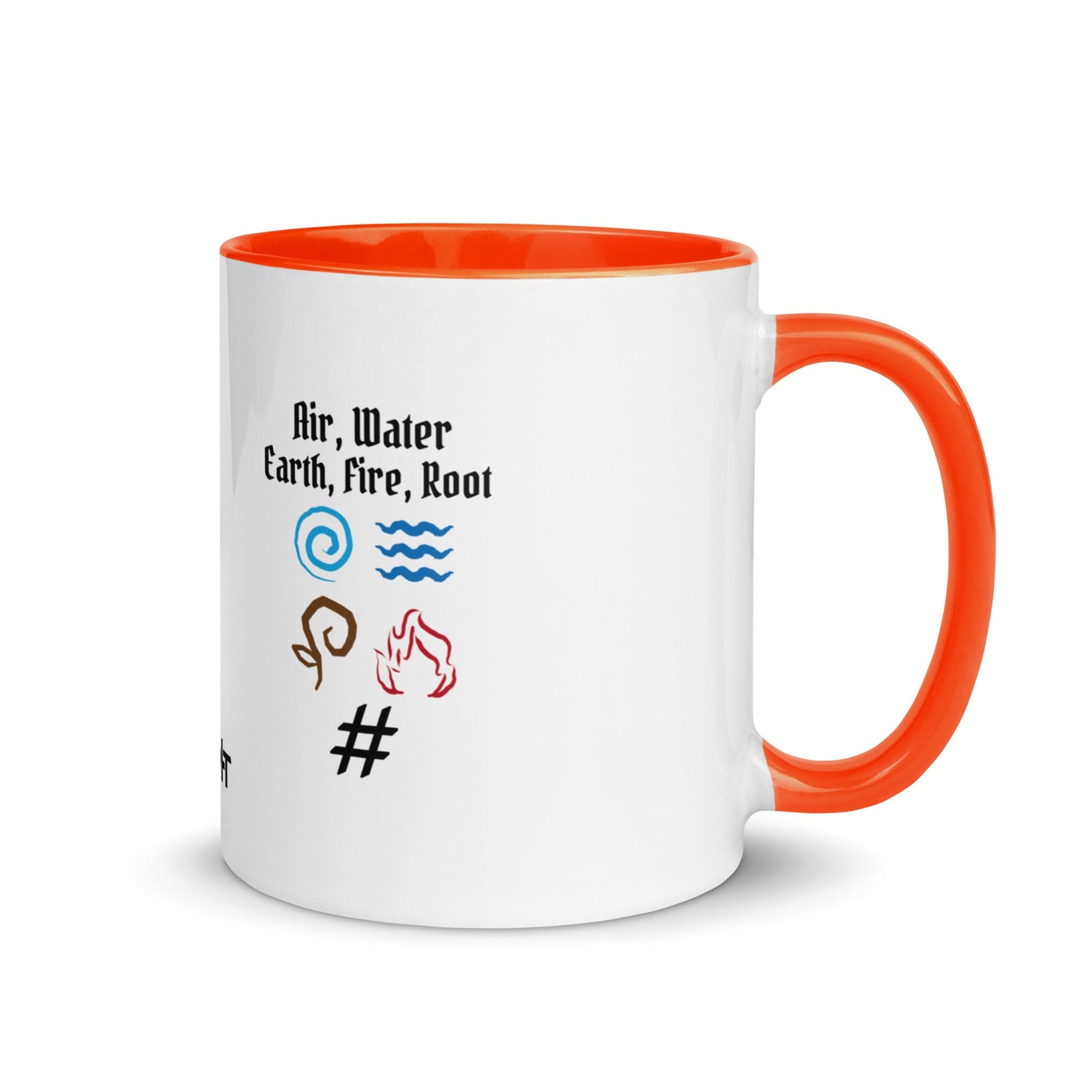 Air, Water, Earth, Fire, Root - Mug with Color Inside by DarkByteGear