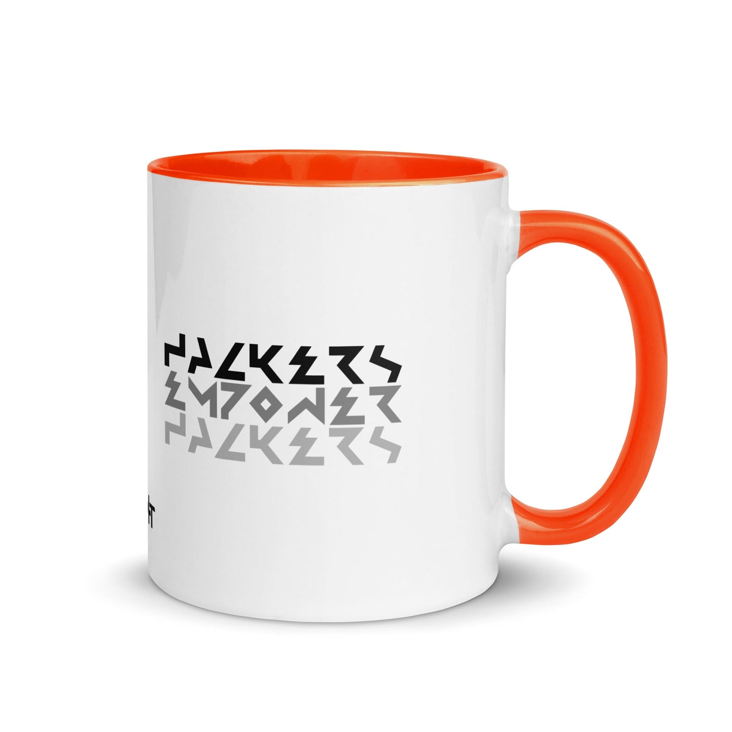 Hackers Empower Hackers V4 - Mug with Color Inside by DarkByteGear