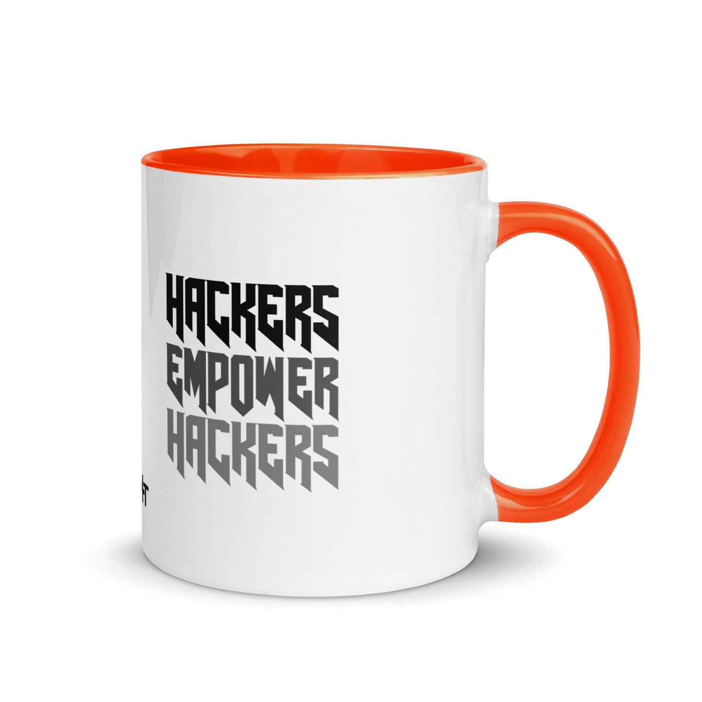 Hackers Empower Hackers V4 - Mug with Color Inside by DarkByteGear