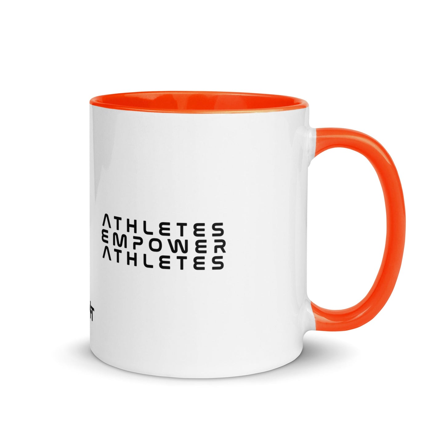 Athletes Empower Athletes - Mug with Color Inside by DarkByteGear