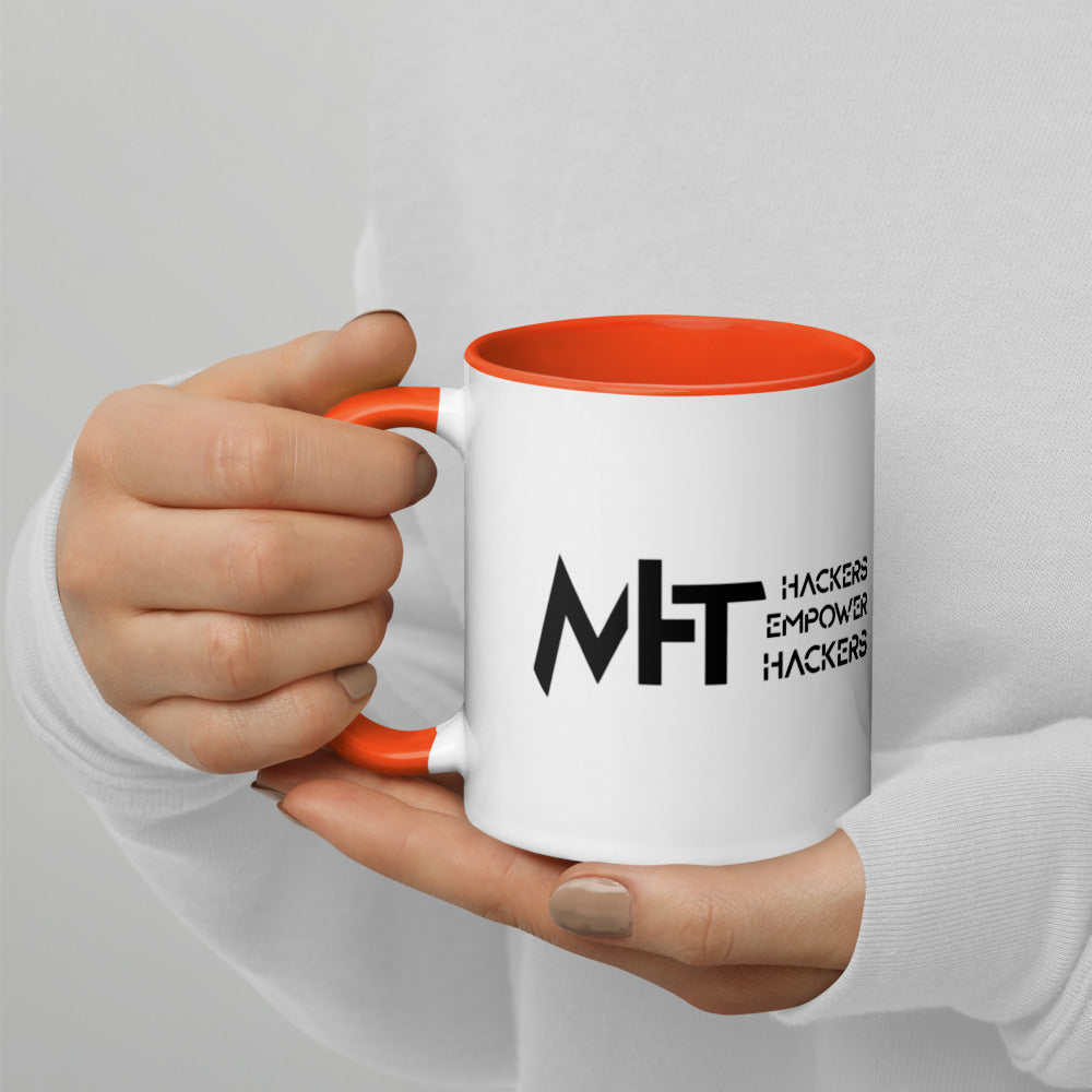 MHT - Hackers Empower Hackers - Mug with Color Inside by DarkByteGear