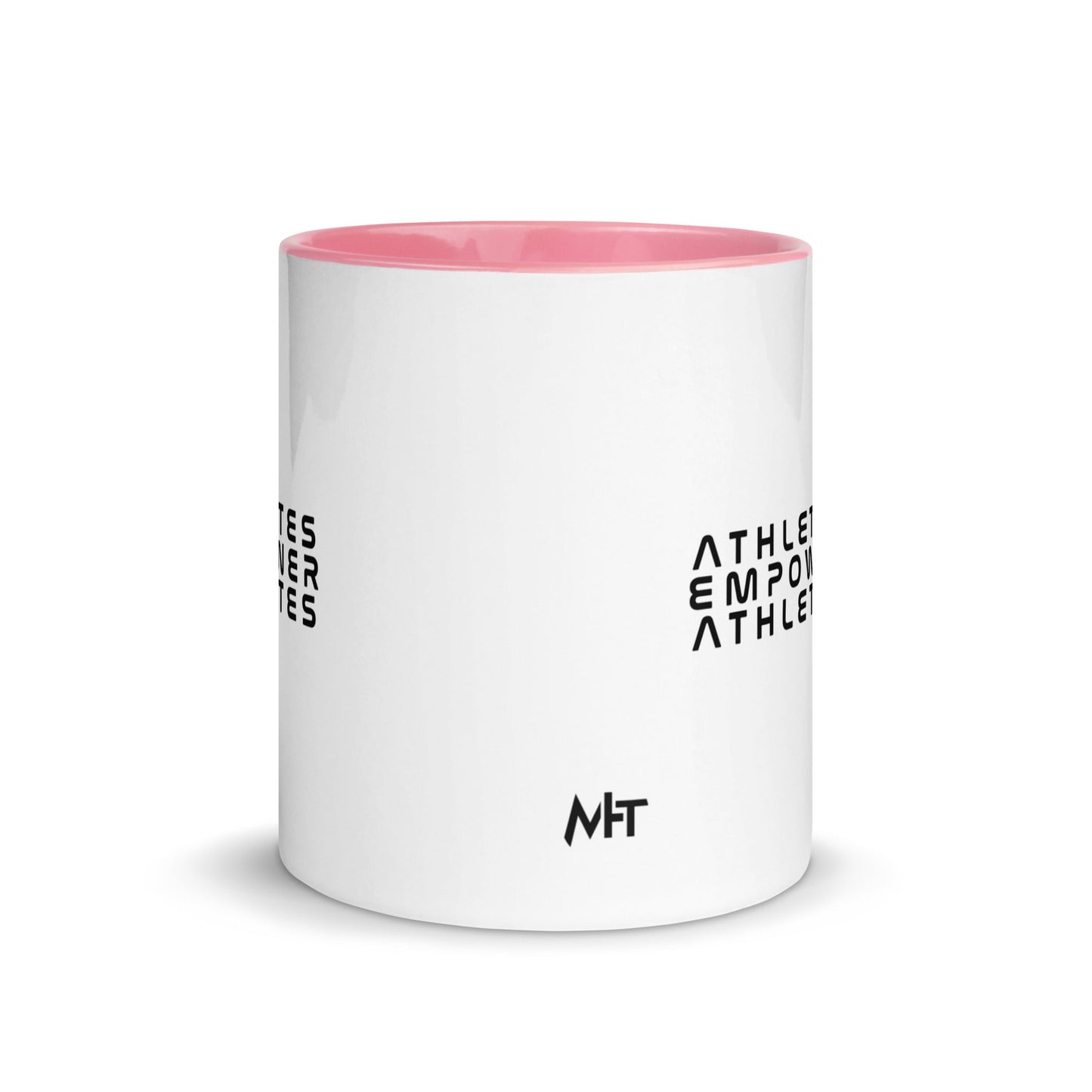 Athletes Empower Athletes - Mug with Color Inside by DarkByteGear