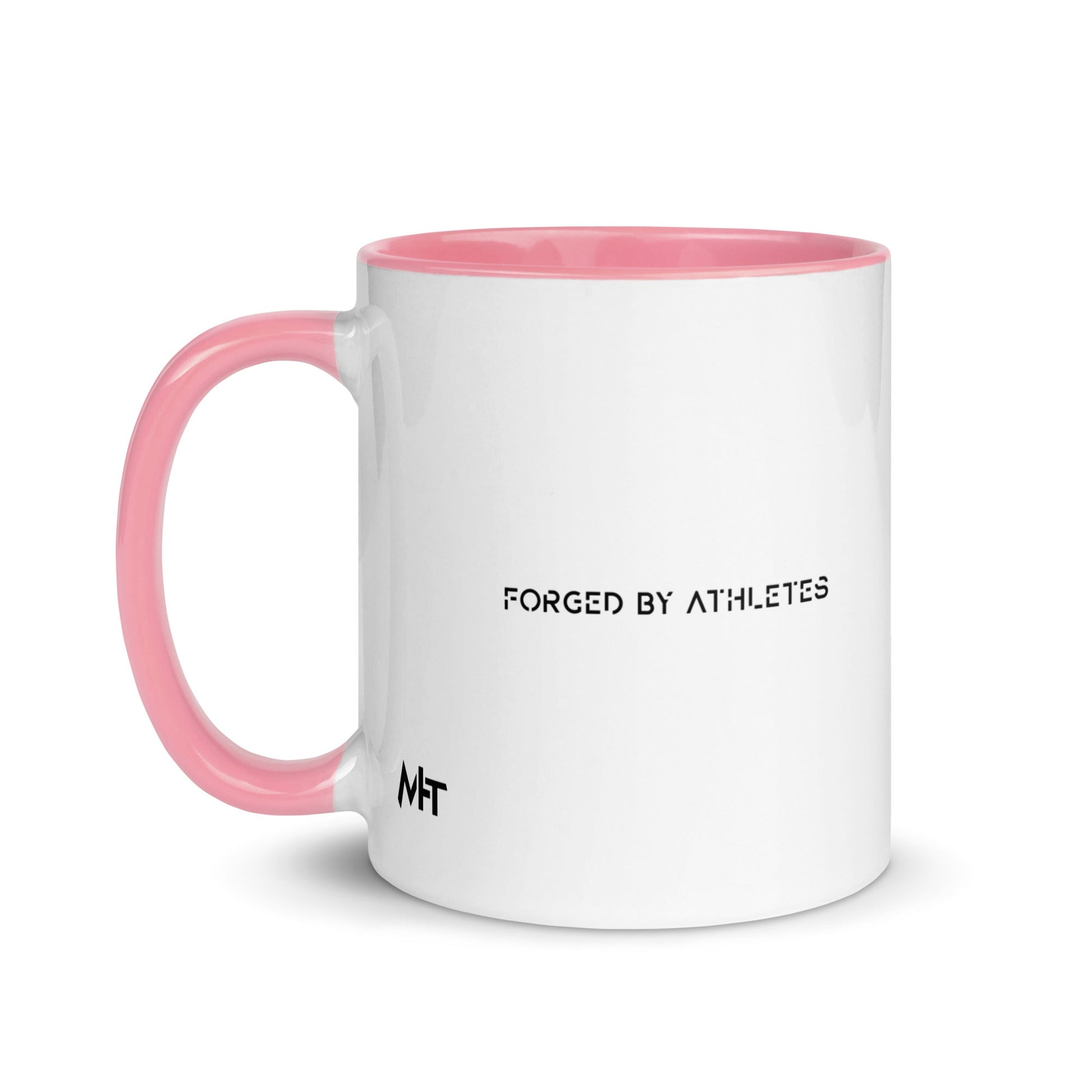 Forged by Athletes - Mug with Color Inside by DarkByteGear