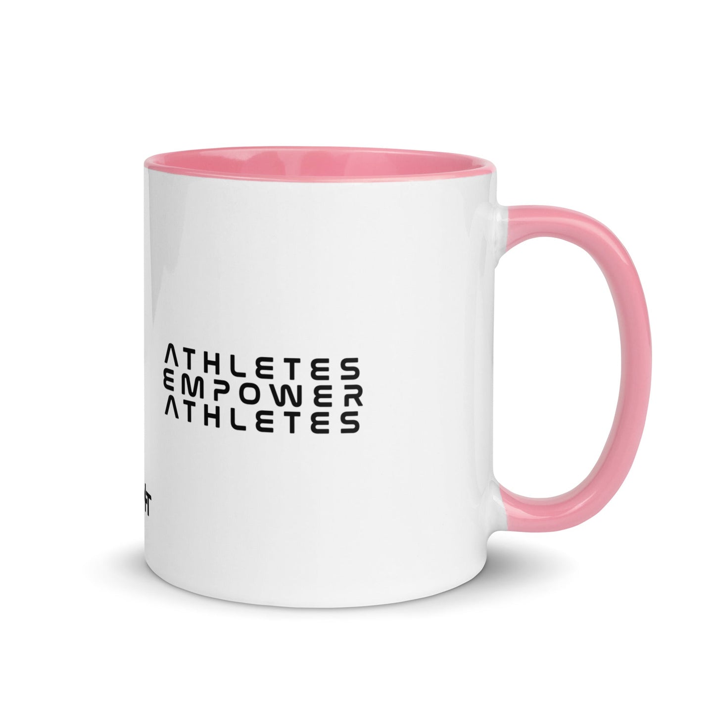 Athletes Empower Athletes - Mug with Color Inside by DarkByteGear