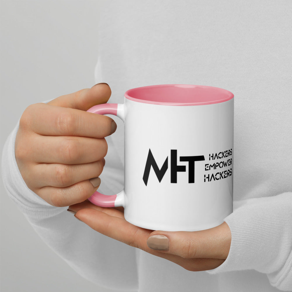 MHT - Hackers Empower Hackers - Mug with Color Inside by DarkByteGear