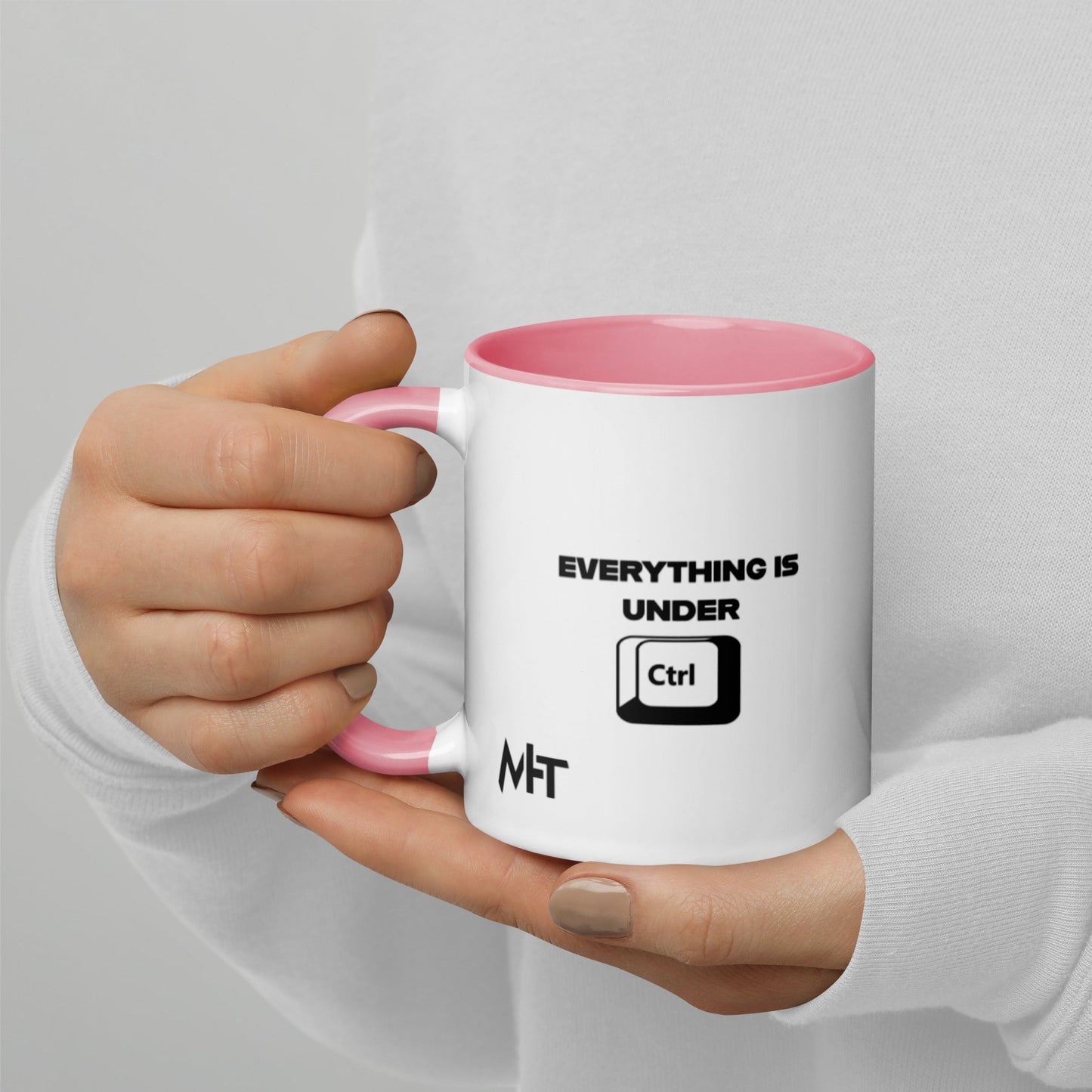 Everything is under Ctrl - Mug with Color Inside by DarkByteGear
